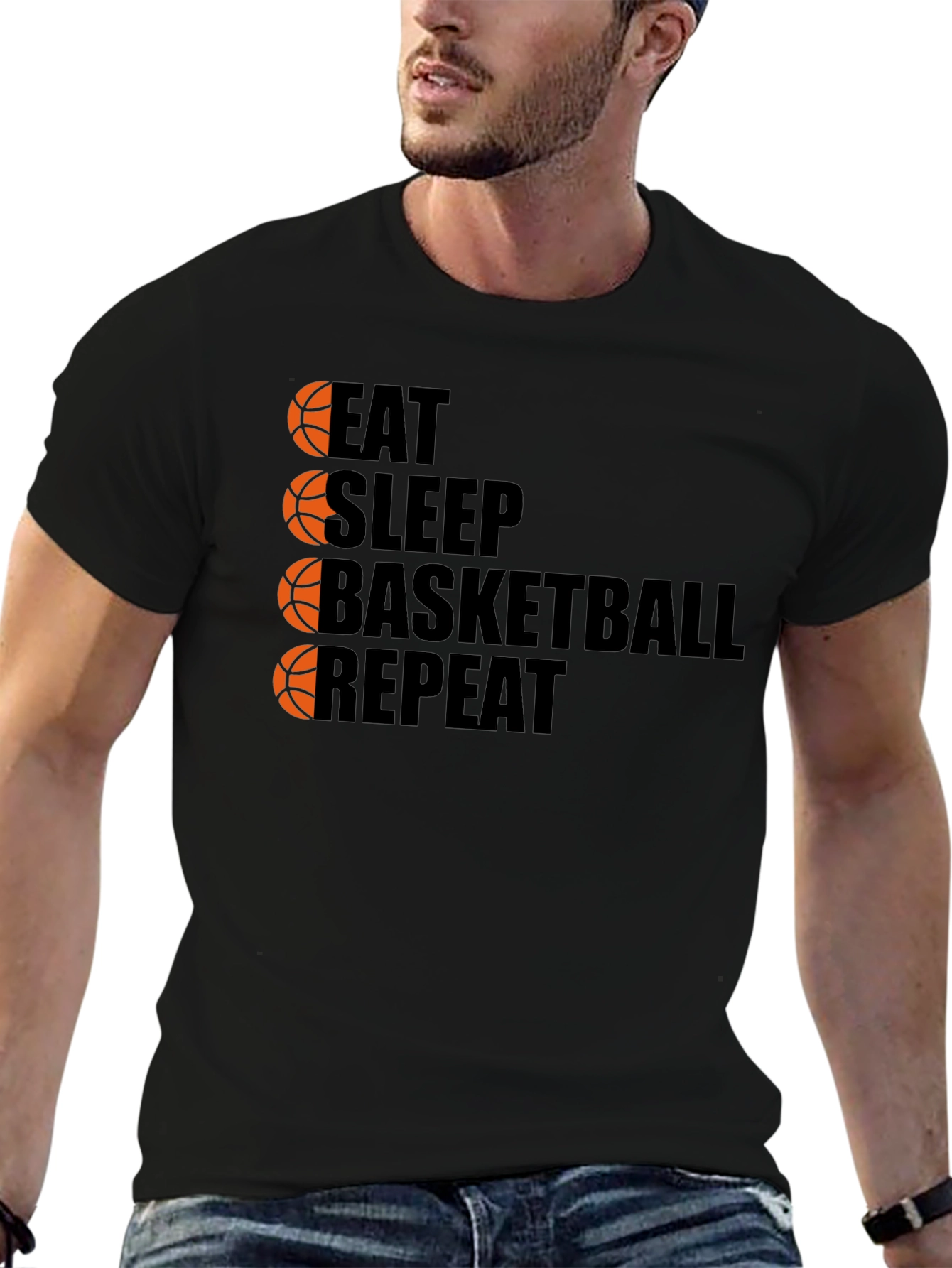 Eat Sleep Basketball Repeat T-Shirt