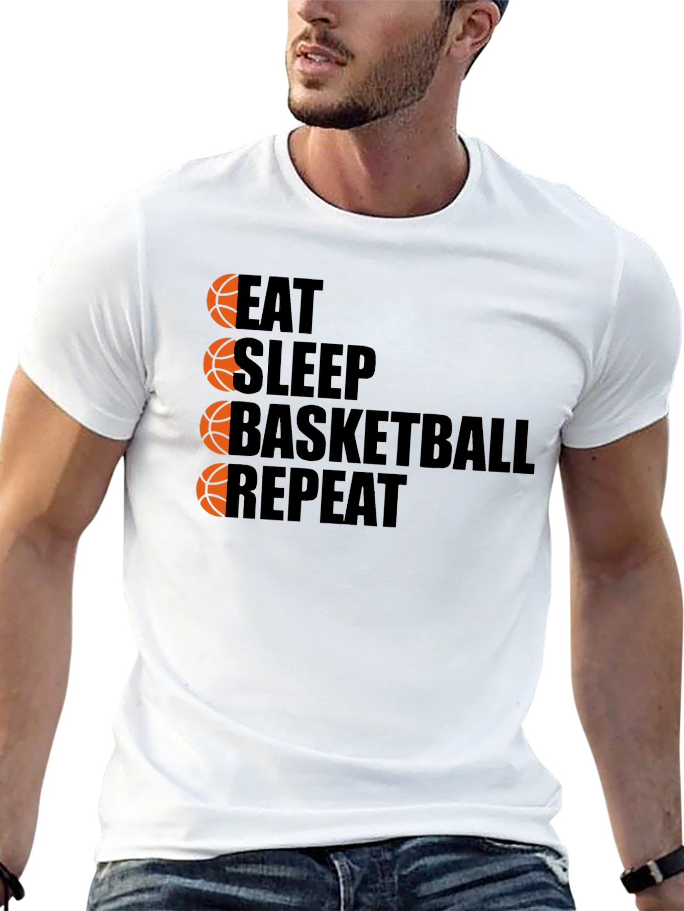 Eat Sleep Basketball Repeat T-Shirt