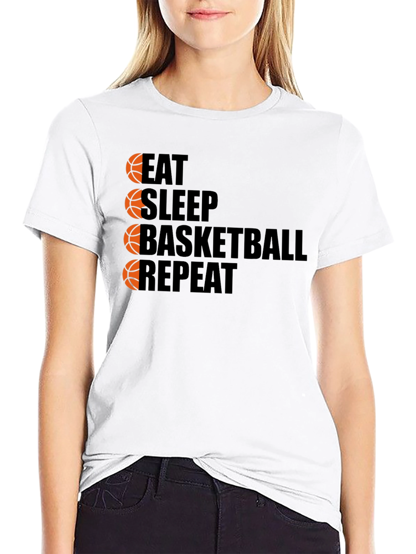 Eat Sleep Basketball Repeat T-Shirt