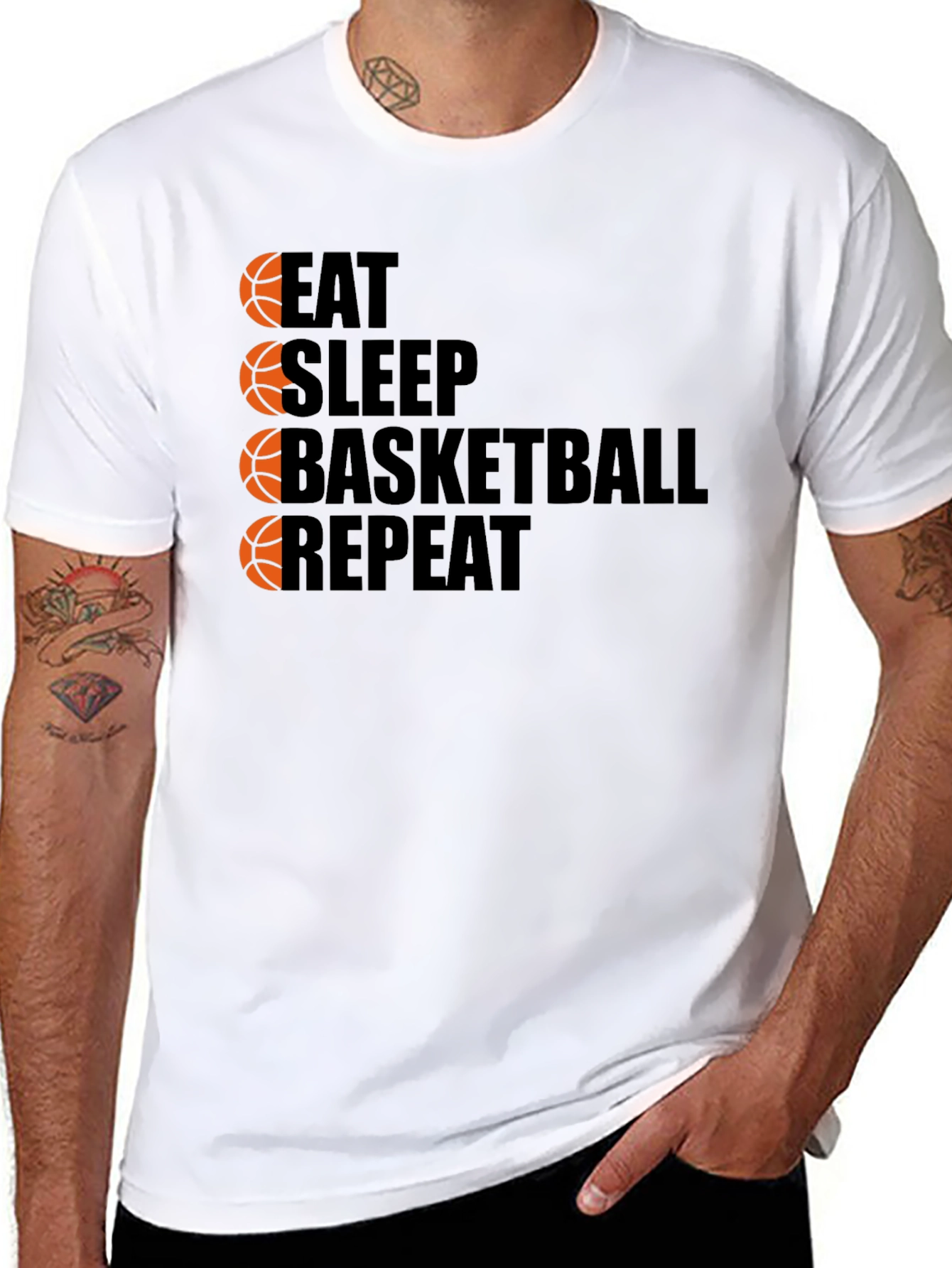 Eat Sleep Basketball Repeat T-Shirt