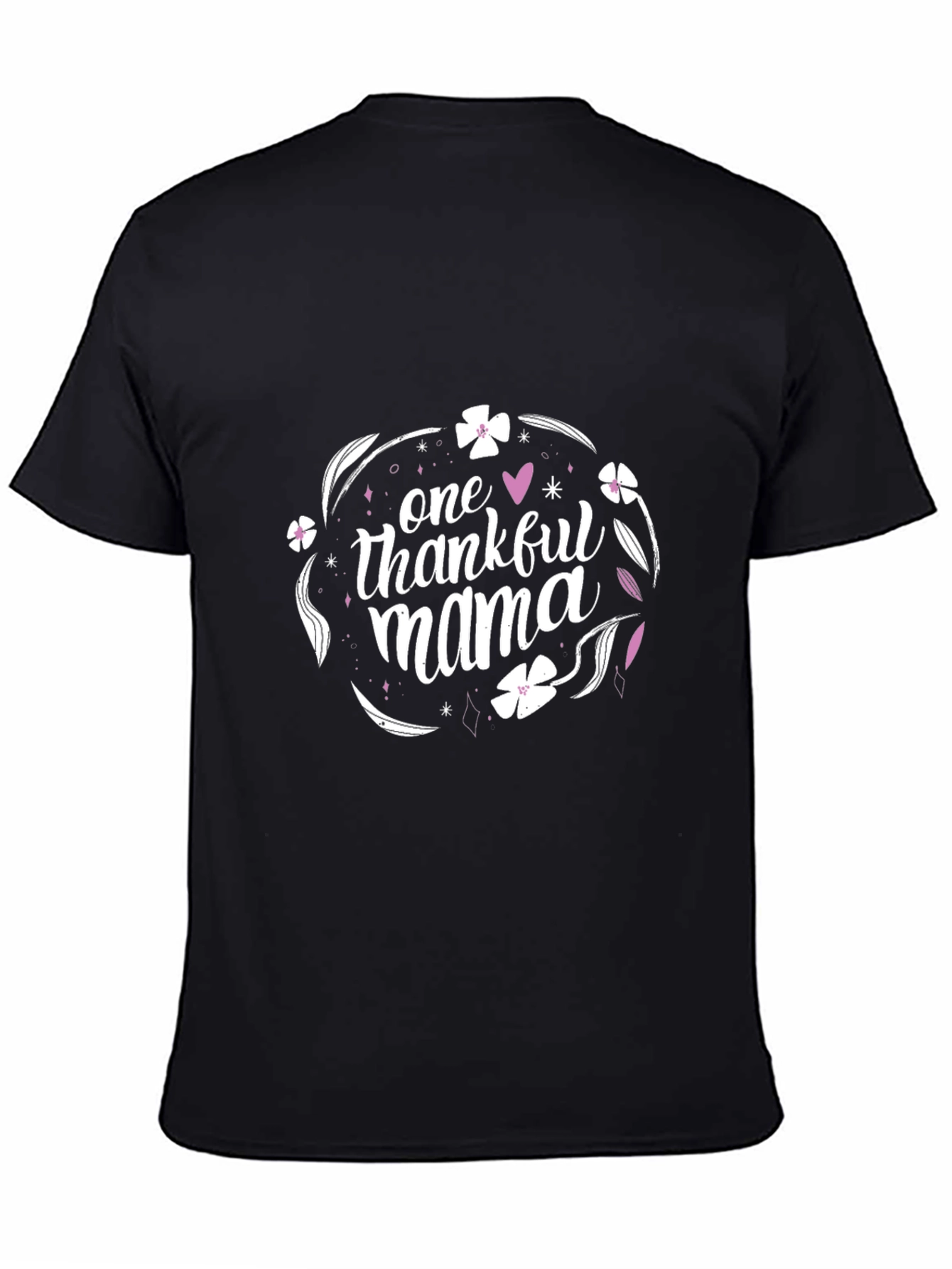 Thankful Mama Black T-Shirt