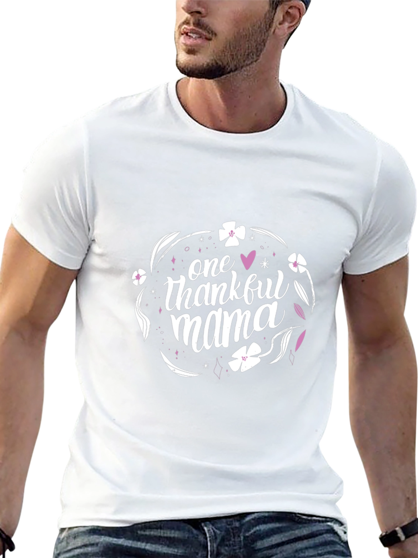 Thankful Mama Black T-Shirt