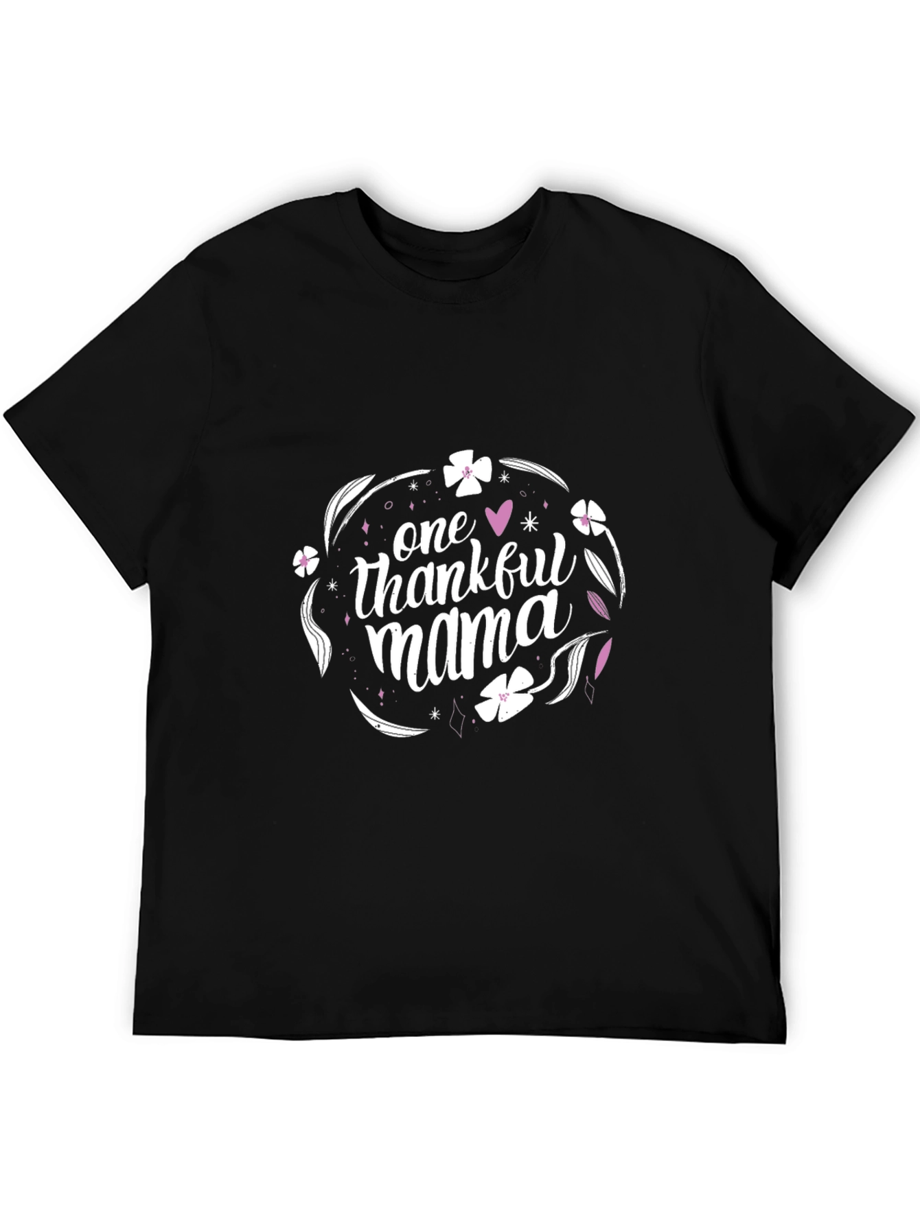Thankful Mama Black T-Shirt