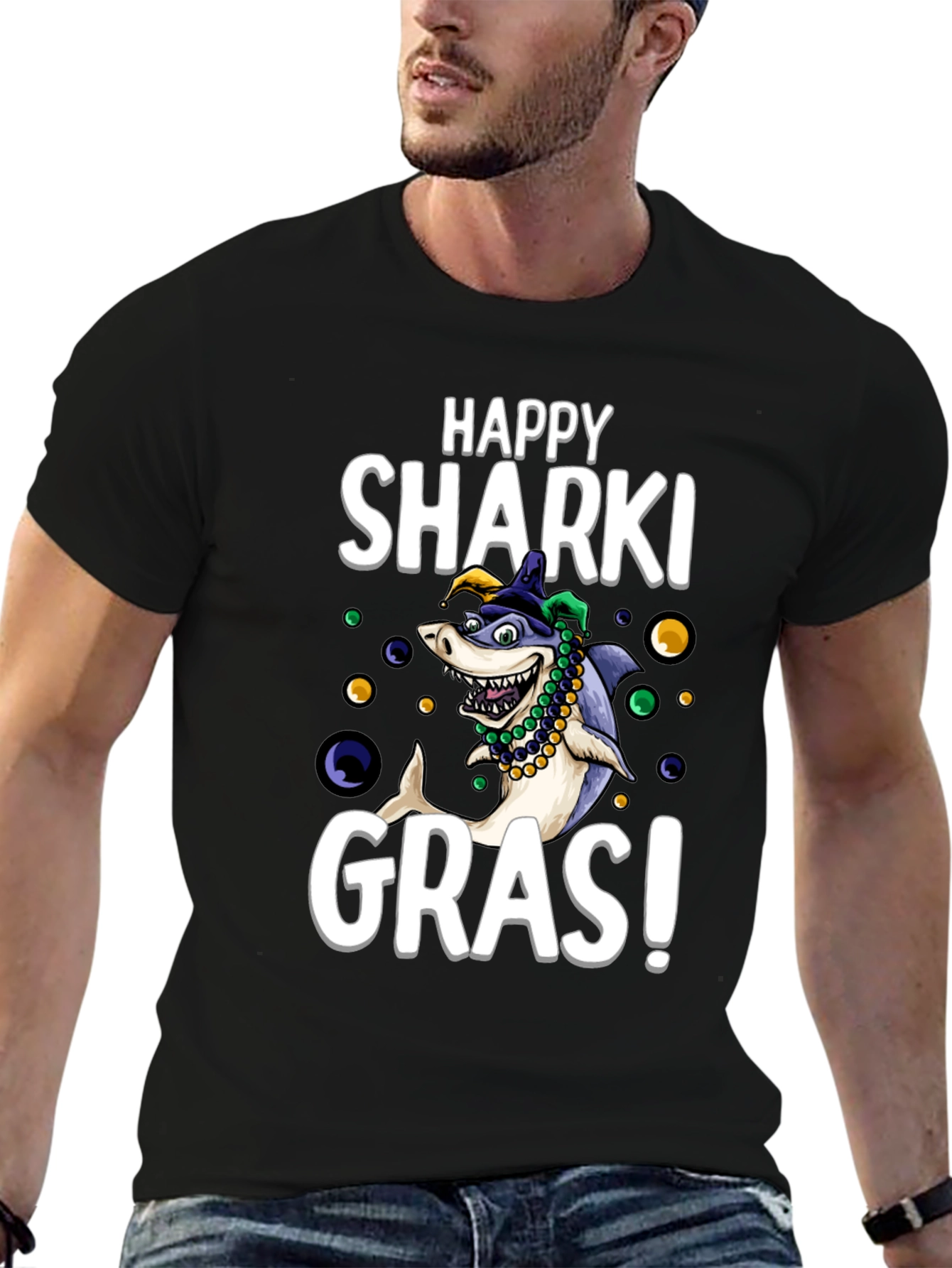 Happy Sharki Gras T-Shirt