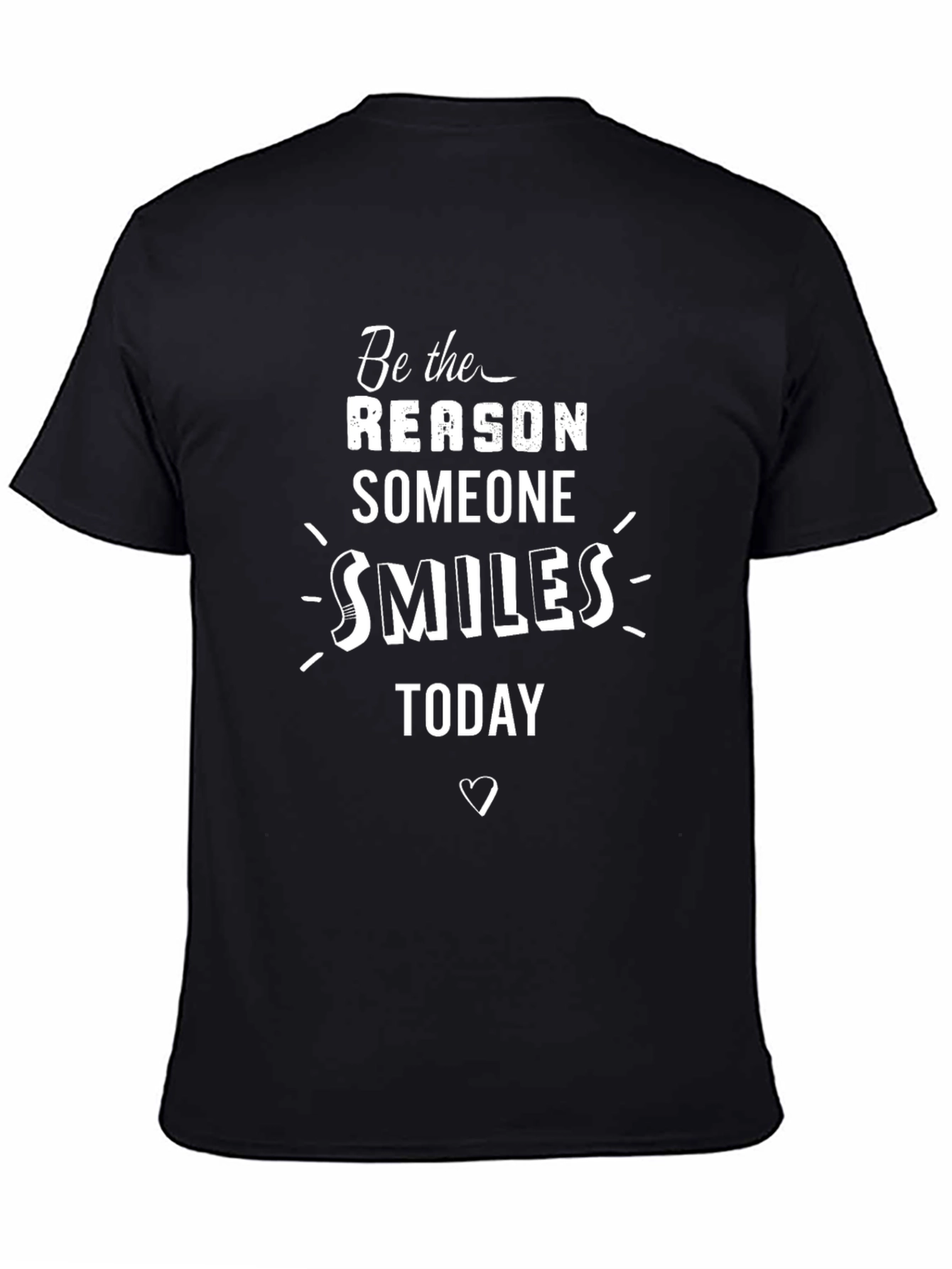 Inspirational Smile T-Shirt - Black