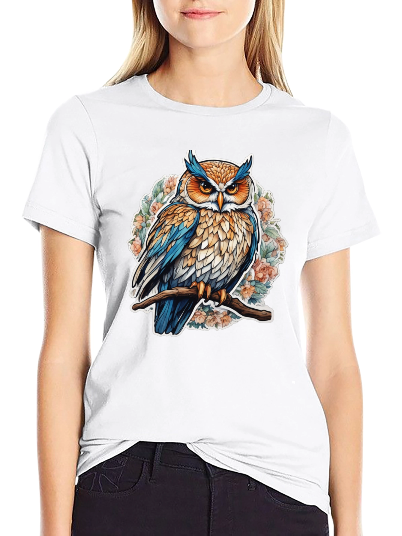 Owl Graphic Tee - Nature Inspired Design
