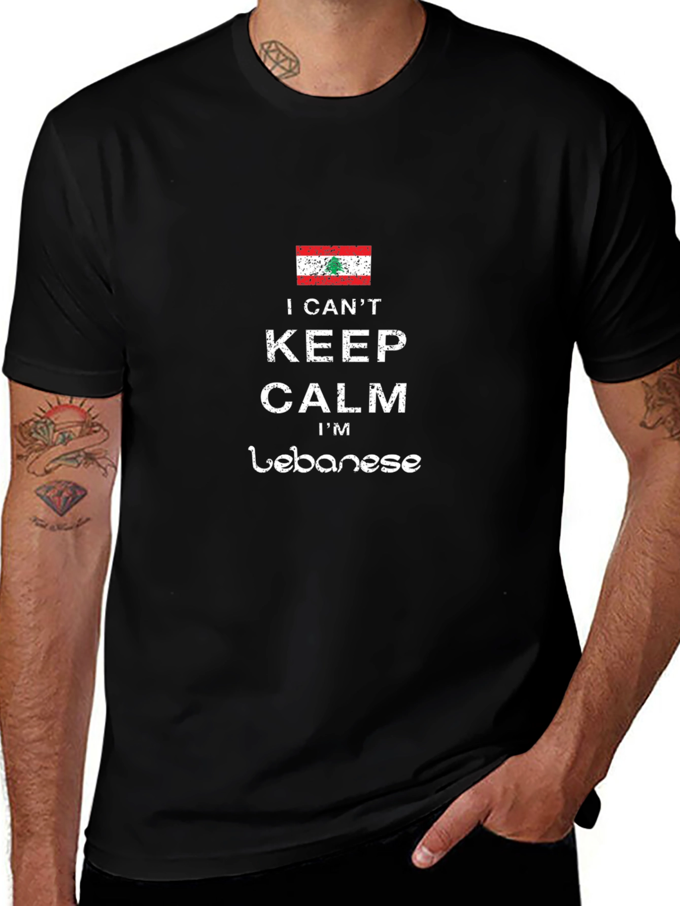Lebanese Pride T-Shirt - Keep Calm Im Lebanese