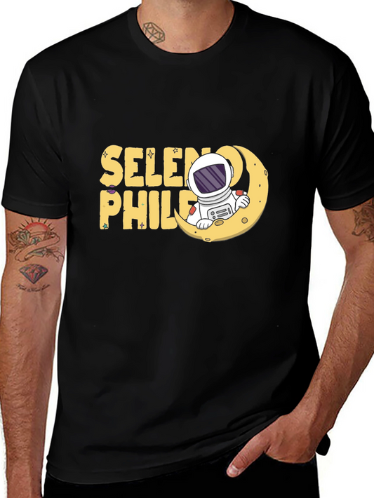 Selenophile Astronaut Moon Graphic Tee