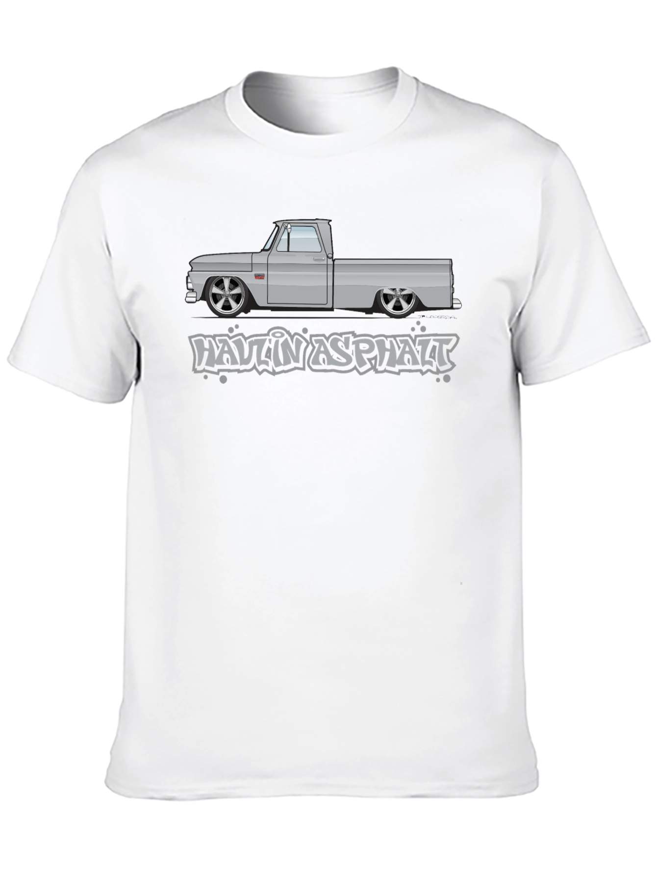 Haulin Asphalt Graphic Tee - Classic Truck Design