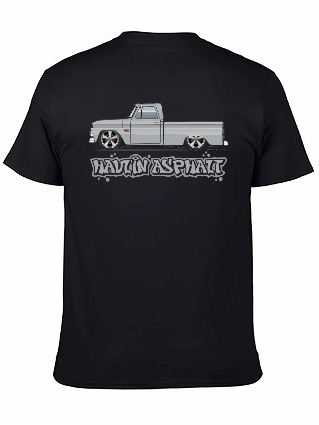 Haulin Asphalt Graphic Tee - Classic Truck Design