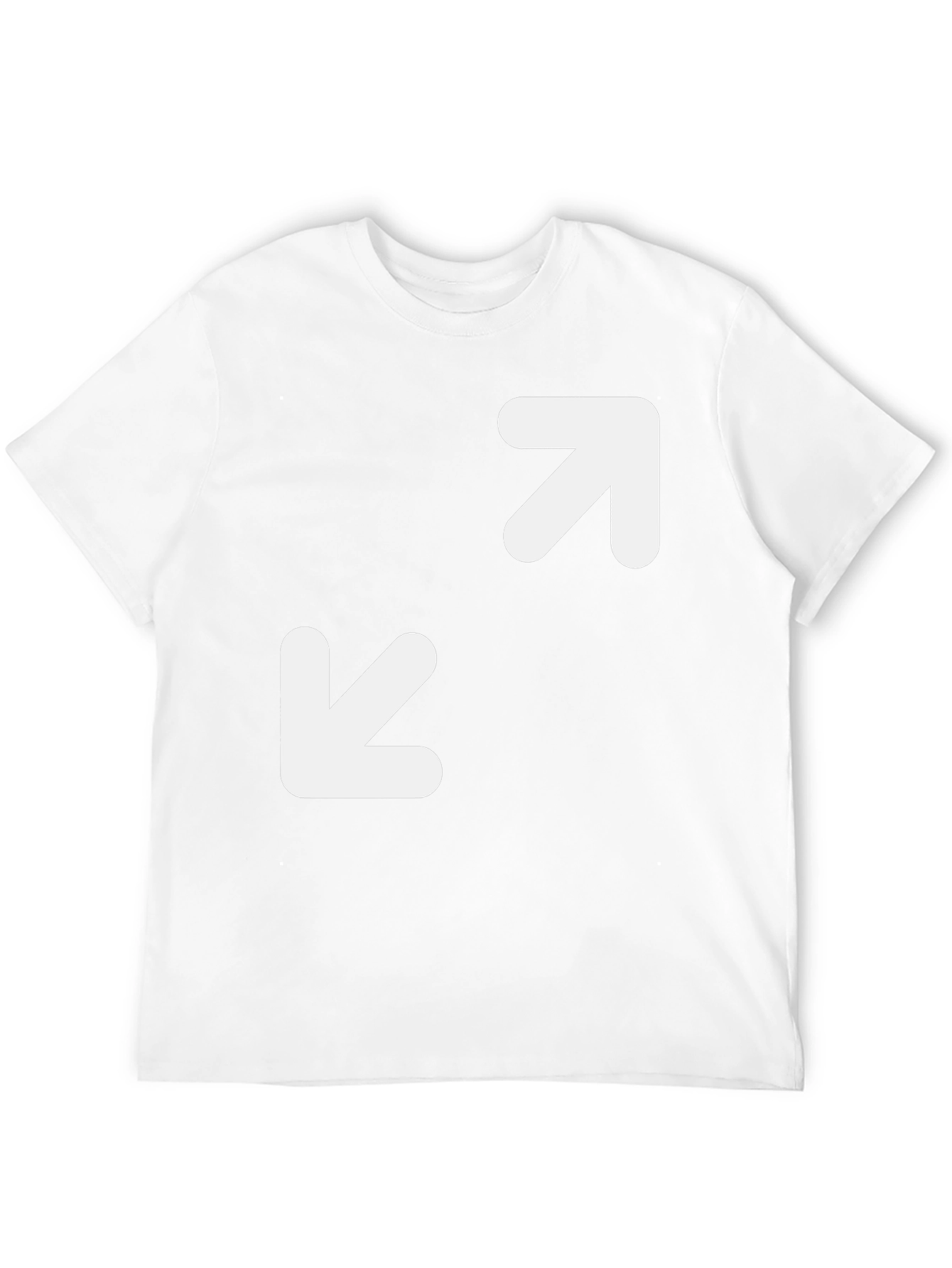 Arrow Print T-Shirt - Black Cotton Tee