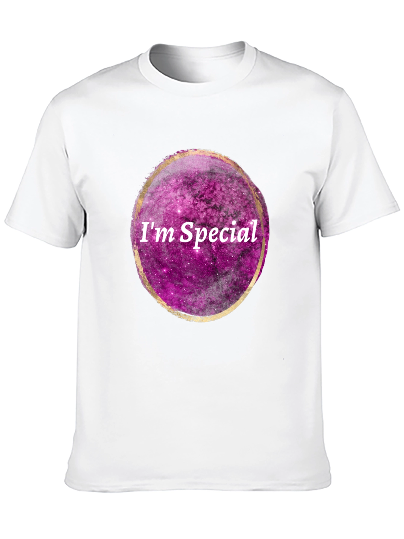 Im Special Galaxy Print Black T-Shirt