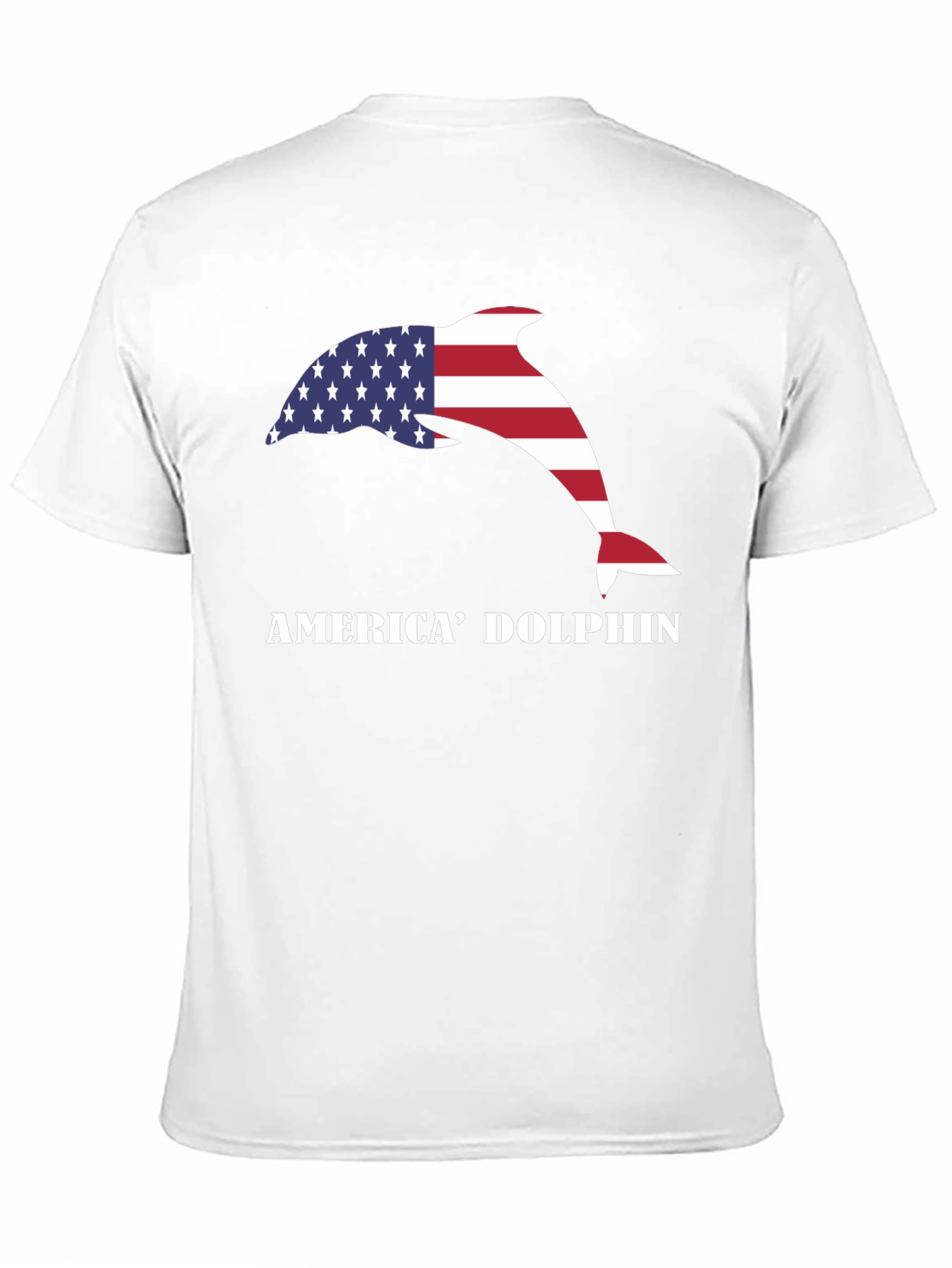 America Dolphin Graphic T-Shirt
