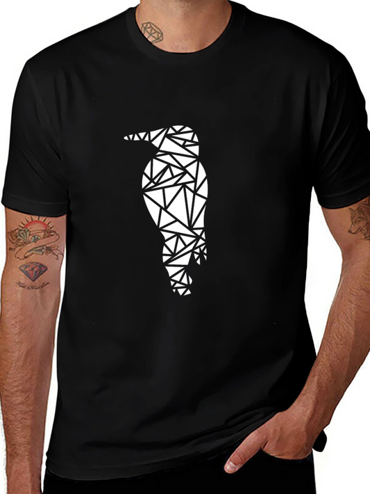 Geometric Penguin Tee - Modern Graphic Print