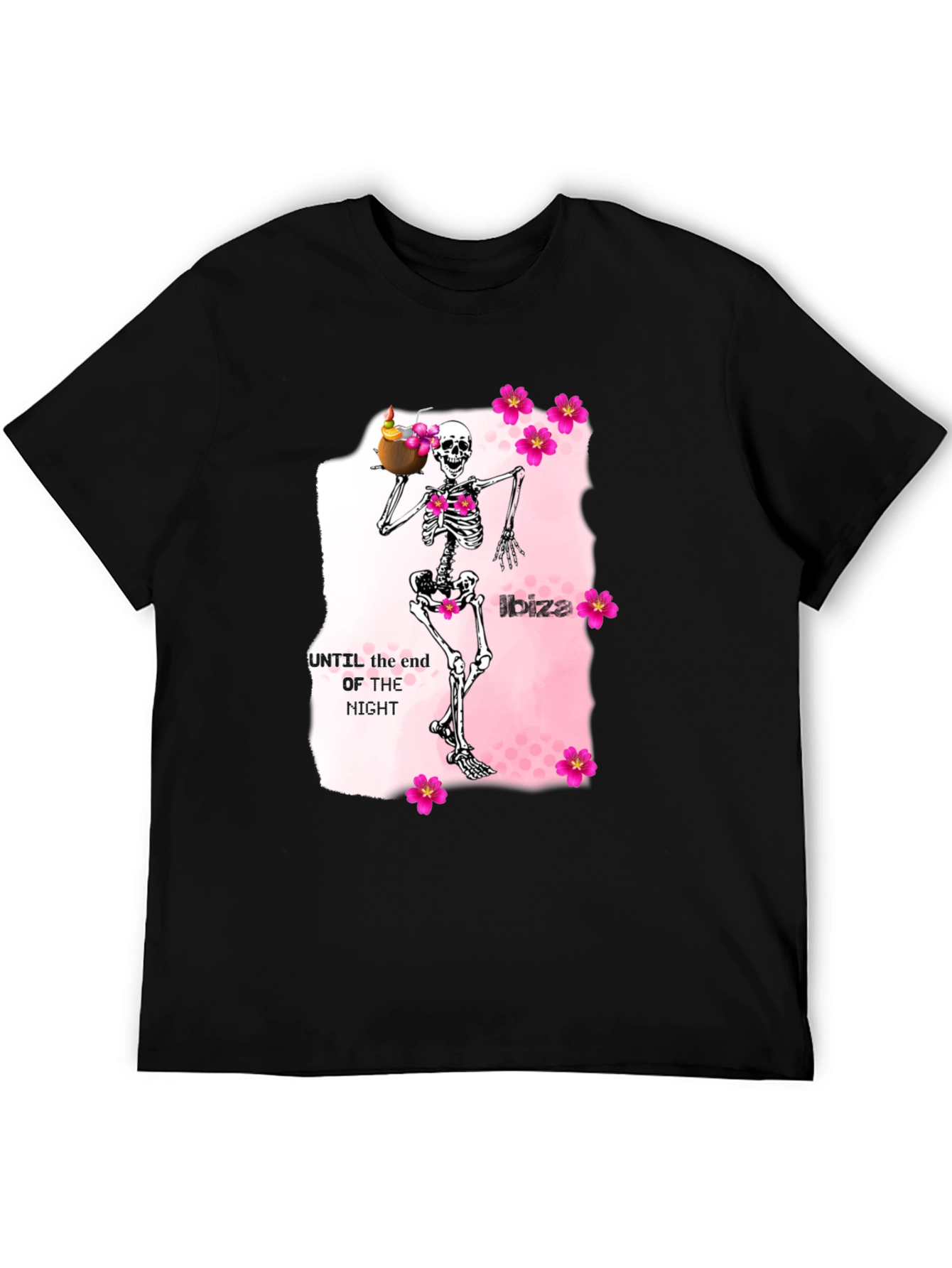 Ibiza Skeleton Graphic Tee - Unique Party T-Shirt