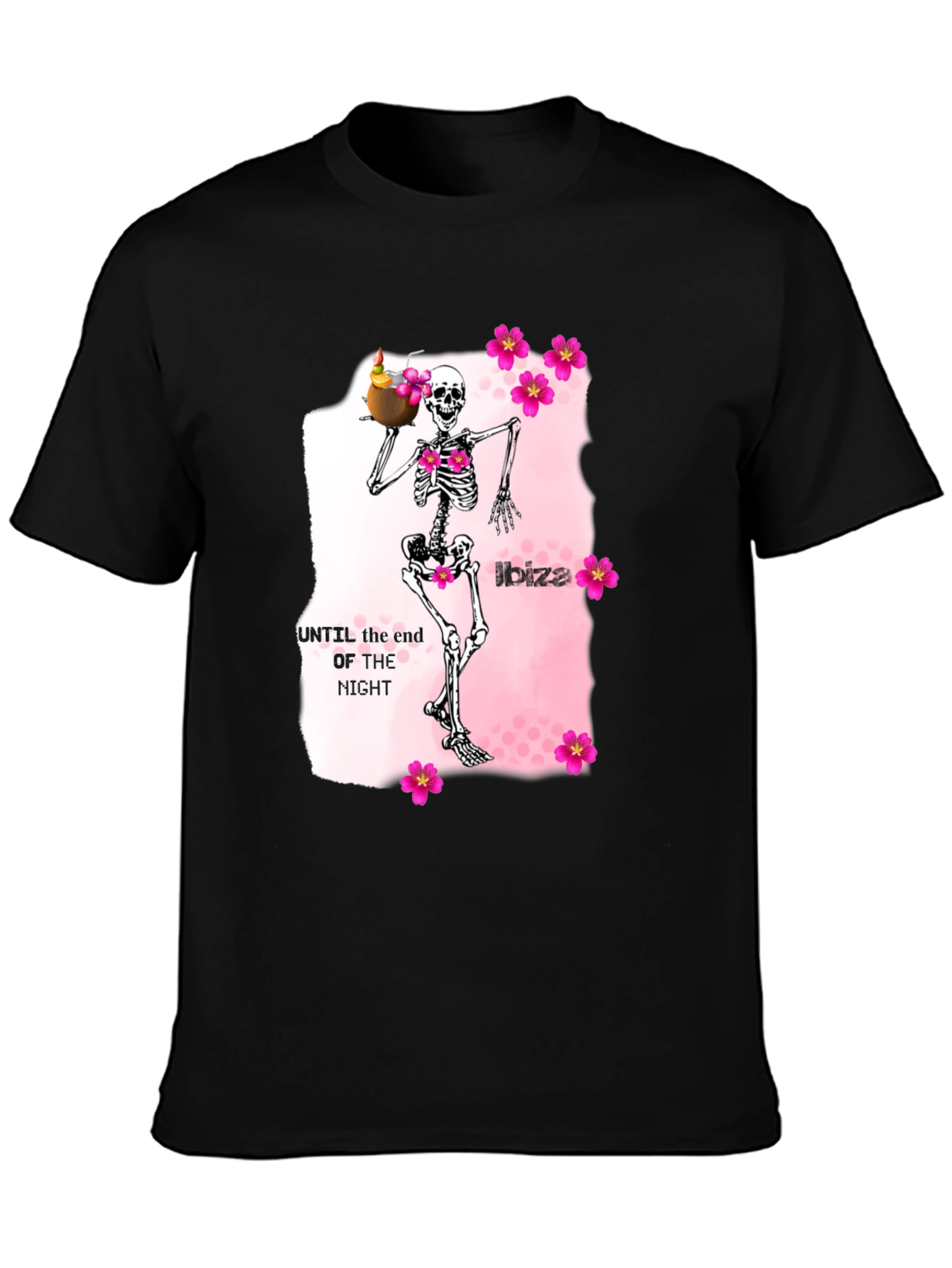 Ibiza Skeleton Graphic Tee - Unique Party T-Shirt