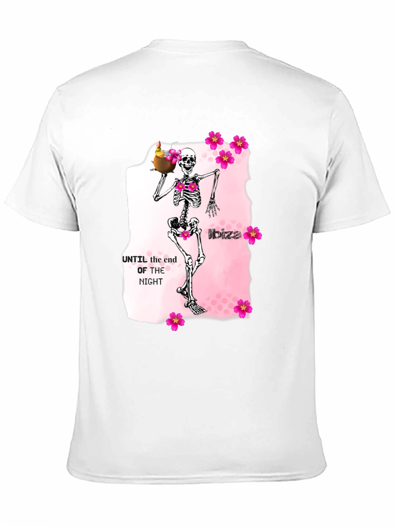 Ibiza Skeleton Graphic Tee - Unique Party T-Shirt