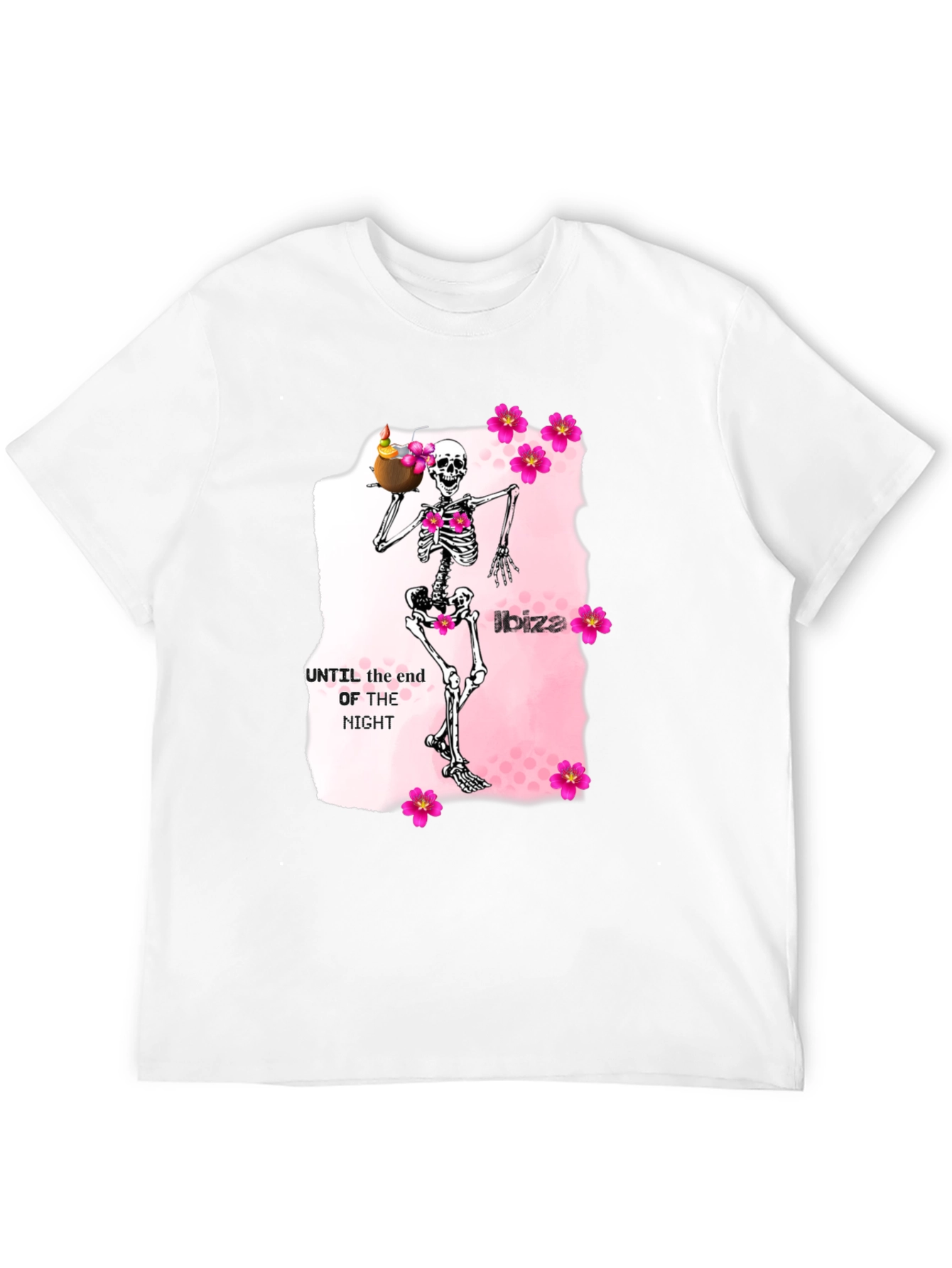 Ibiza Skeleton Graphic Tee - Unique Party T-Shirt
