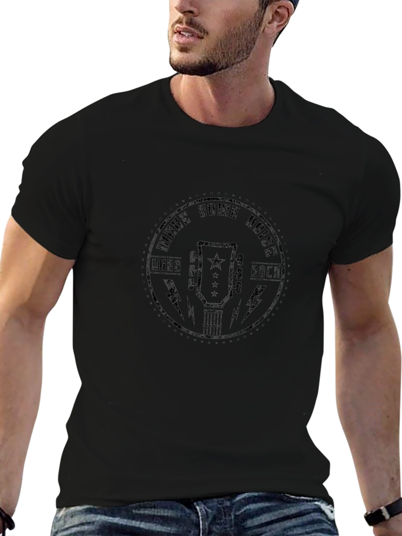 Hard Rock Guitar T-Shirt - Make Some Noise
