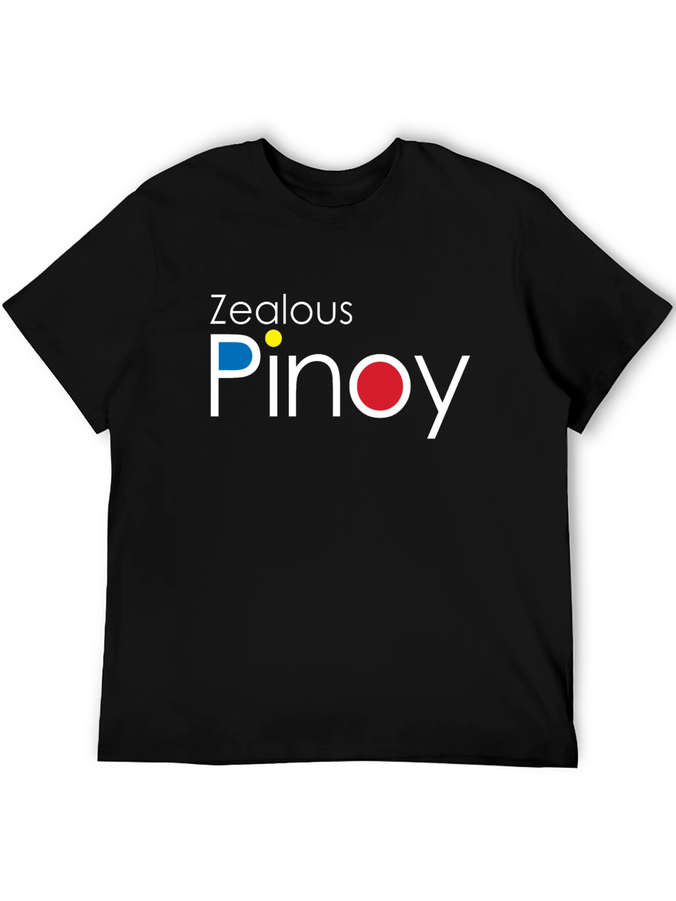 Zealous Pinoy T-Shirt - Black Crew Neck Graphic Tee