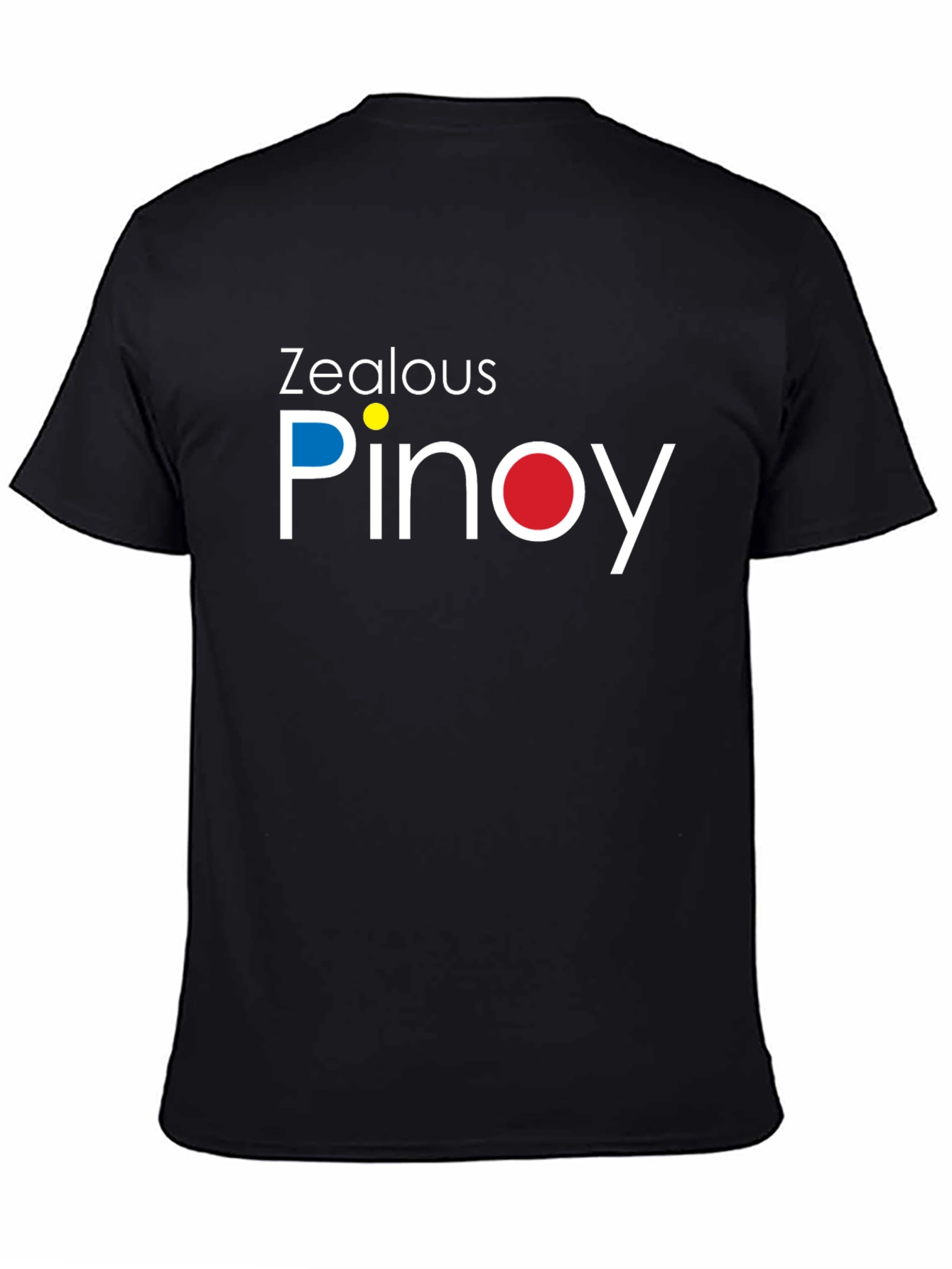 Zealous Pinoy T-Shirt - Black Crew Neck Graphic Tee