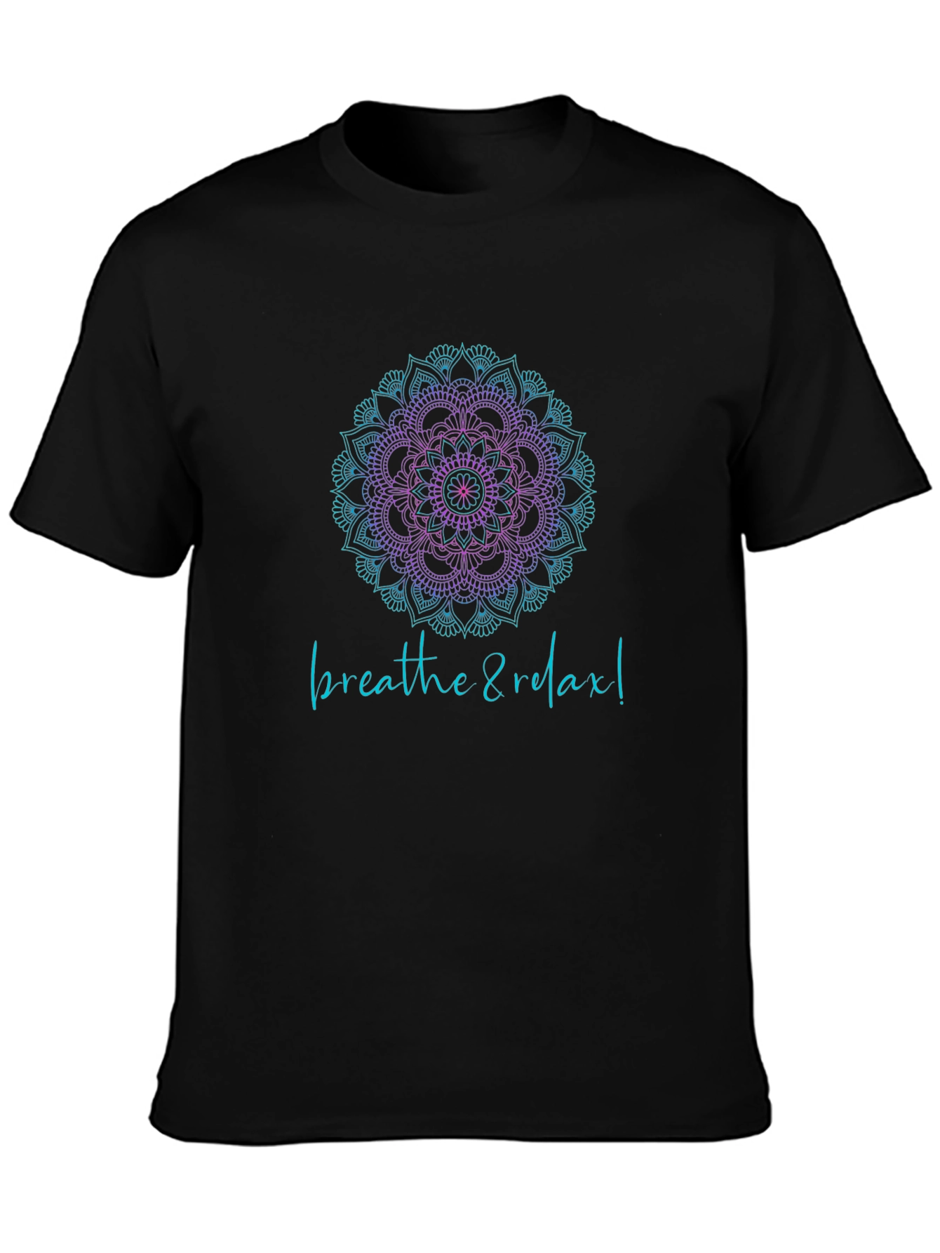 Breathe & Relax Mandala Tee - Zen Comfort