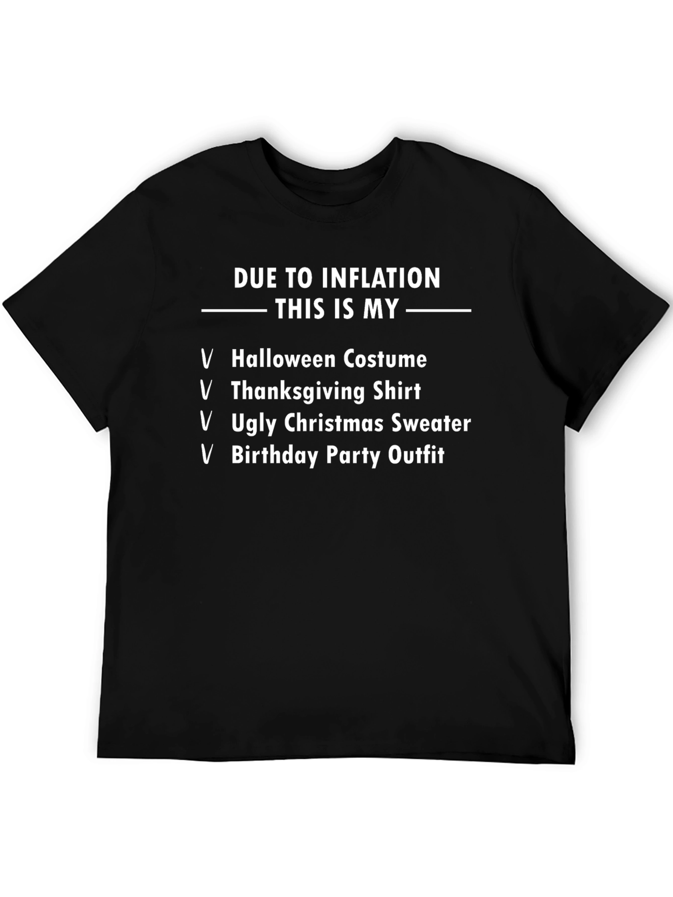 Inflation Costume T-Shirt Funny Novelty Apparel