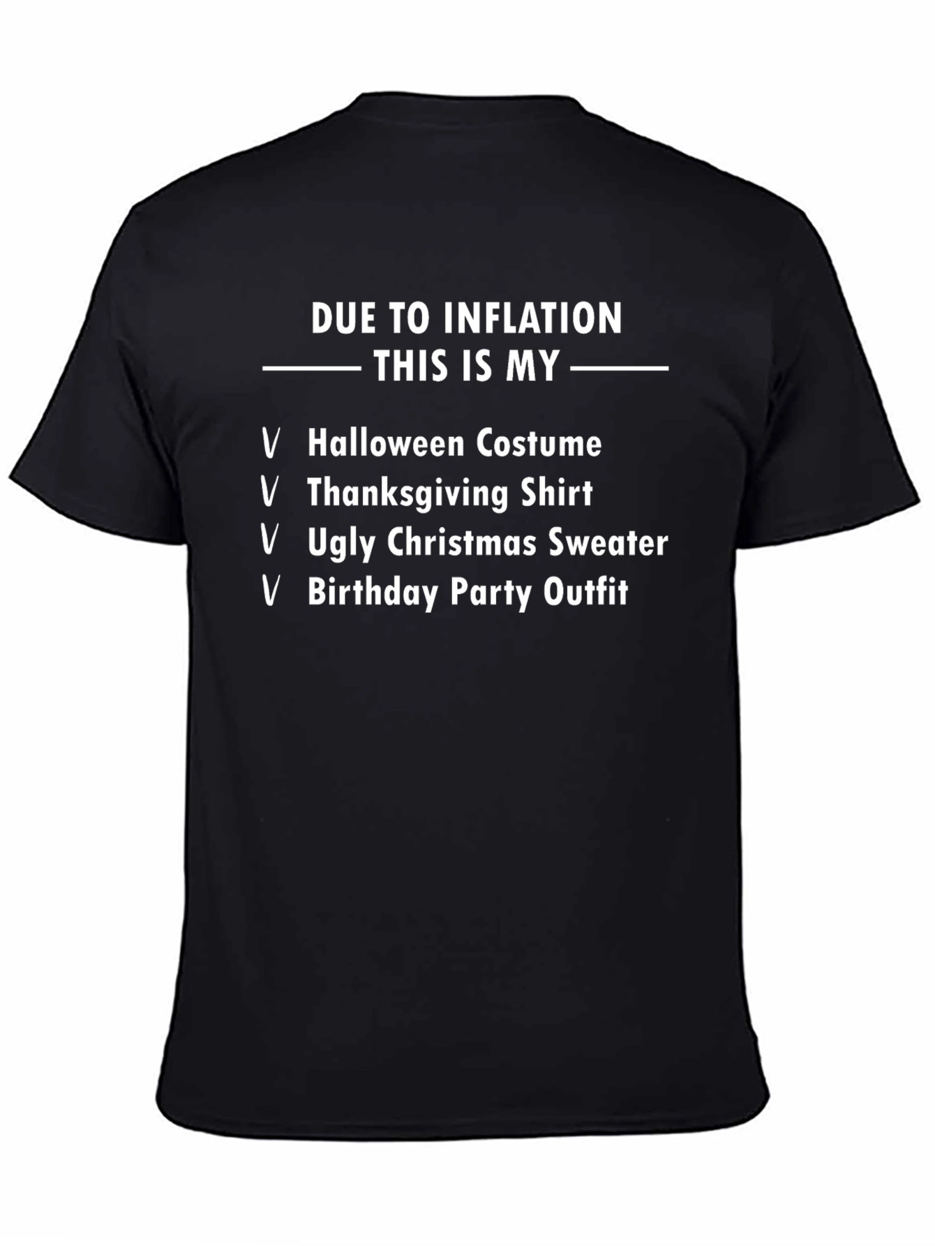 Inflation Costume T-Shirt Funny Novelty Apparel