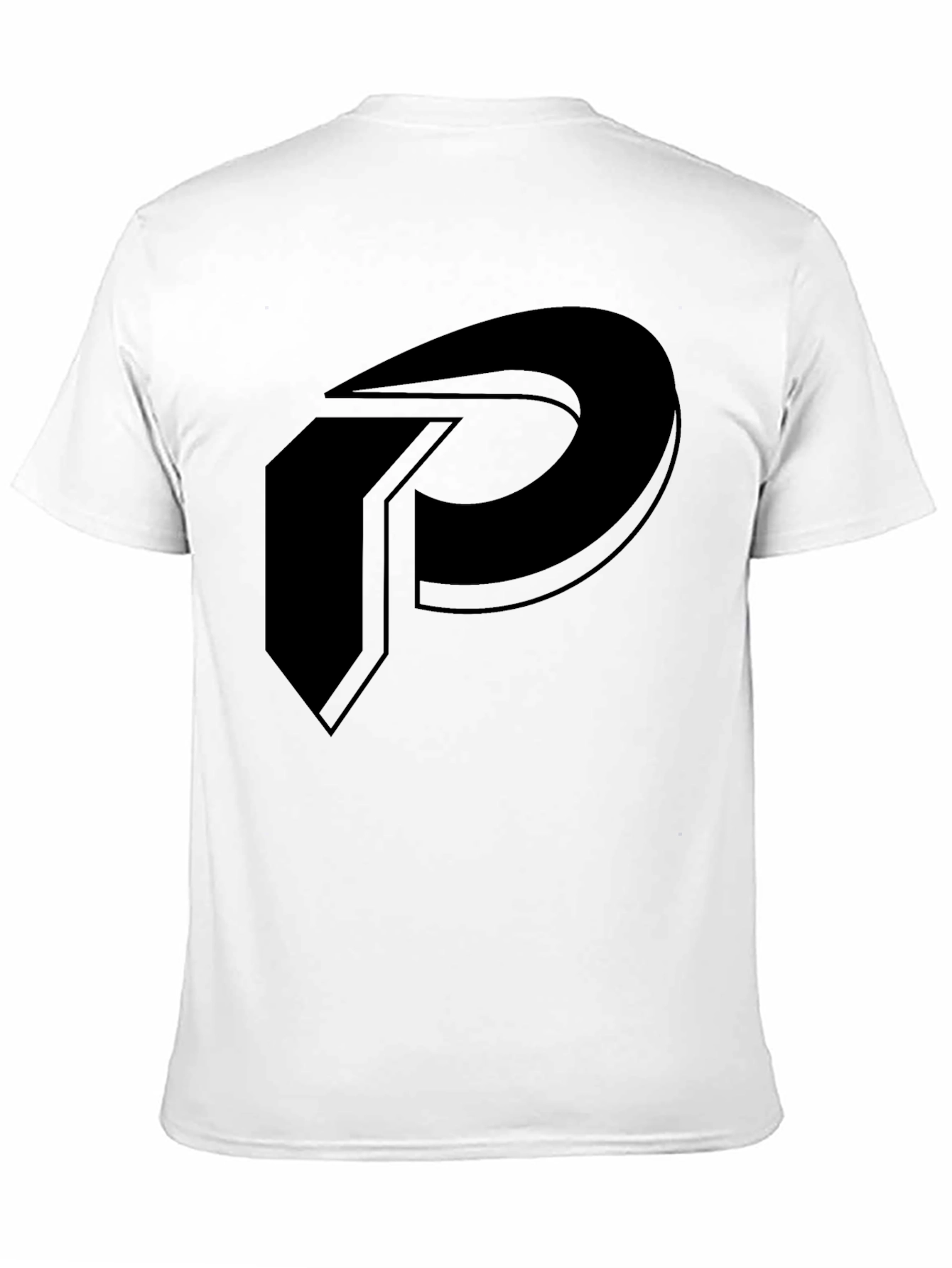 Bold P Logo Black T-Shirt - Modern and Stylish