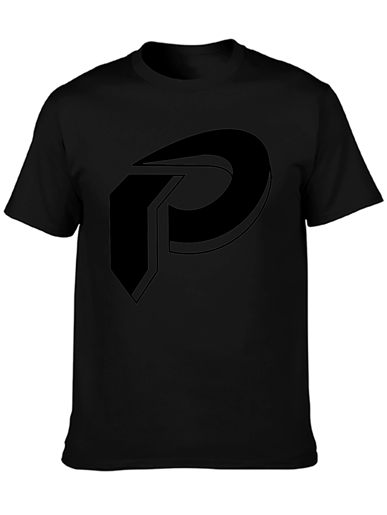 Bold P Logo Black T-Shirt - Modern and Stylish