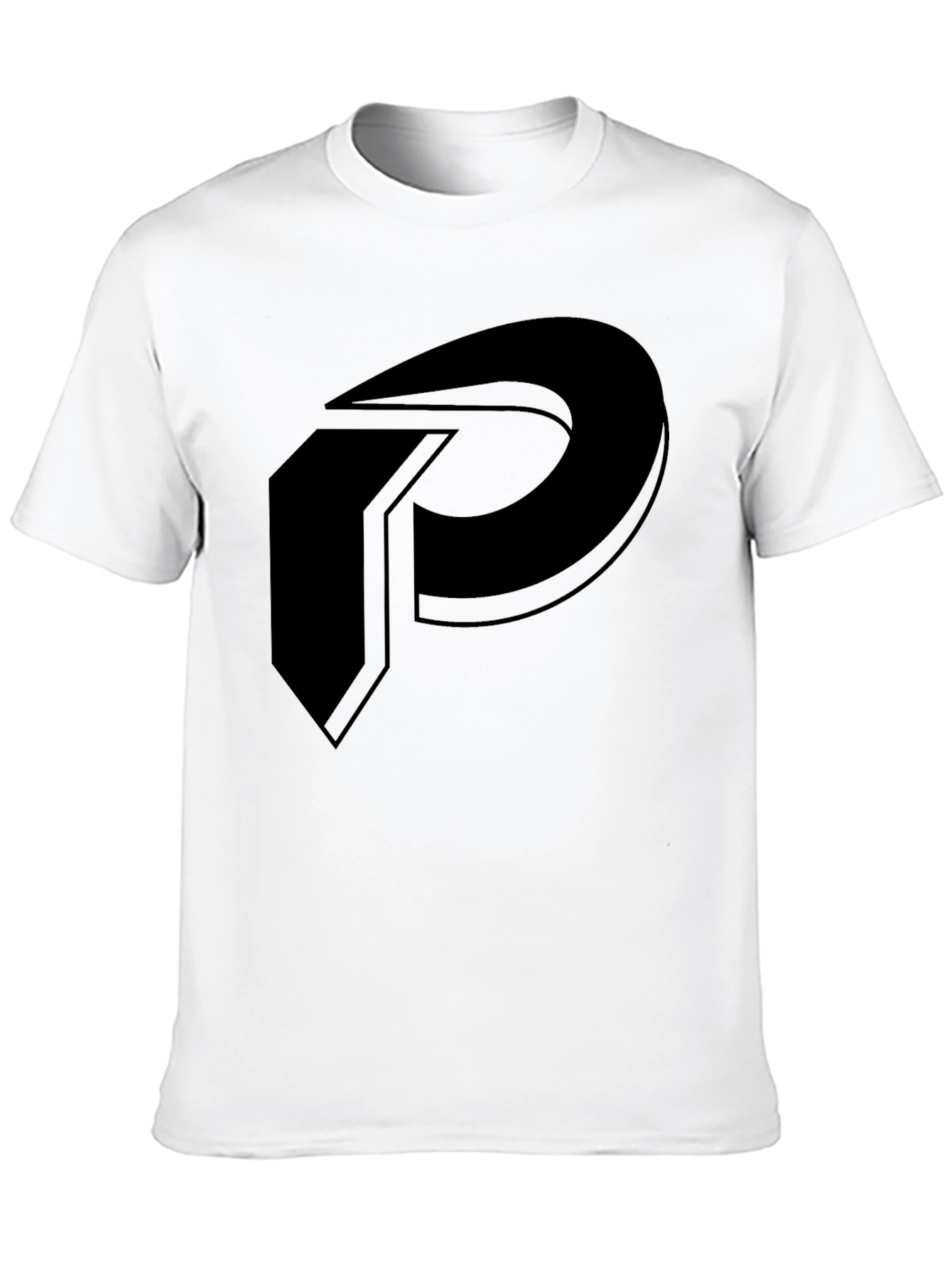 Bold P Logo Black T-Shirt - Modern and Stylish