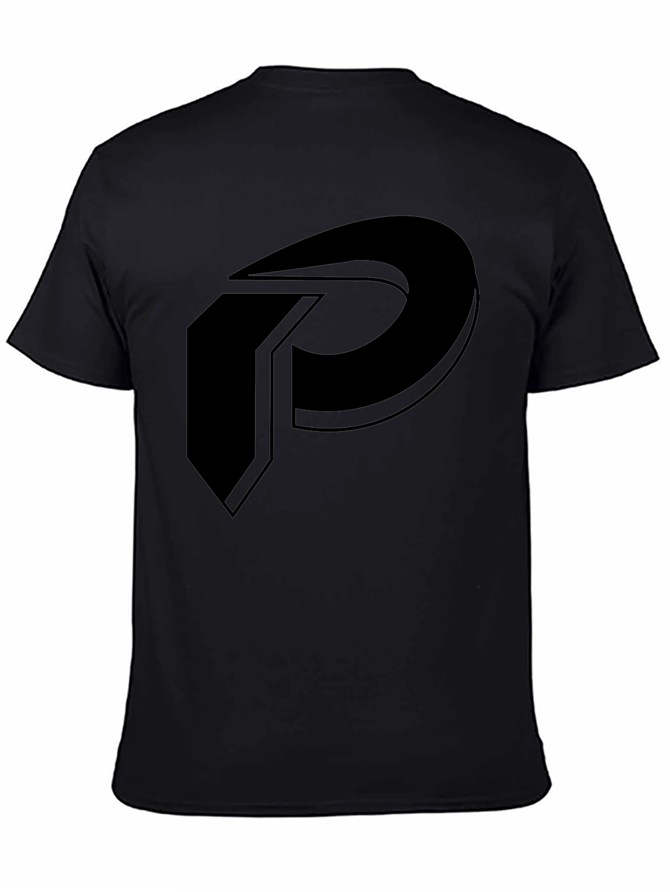 Bold P Logo Black T-Shirt - Modern and Stylish