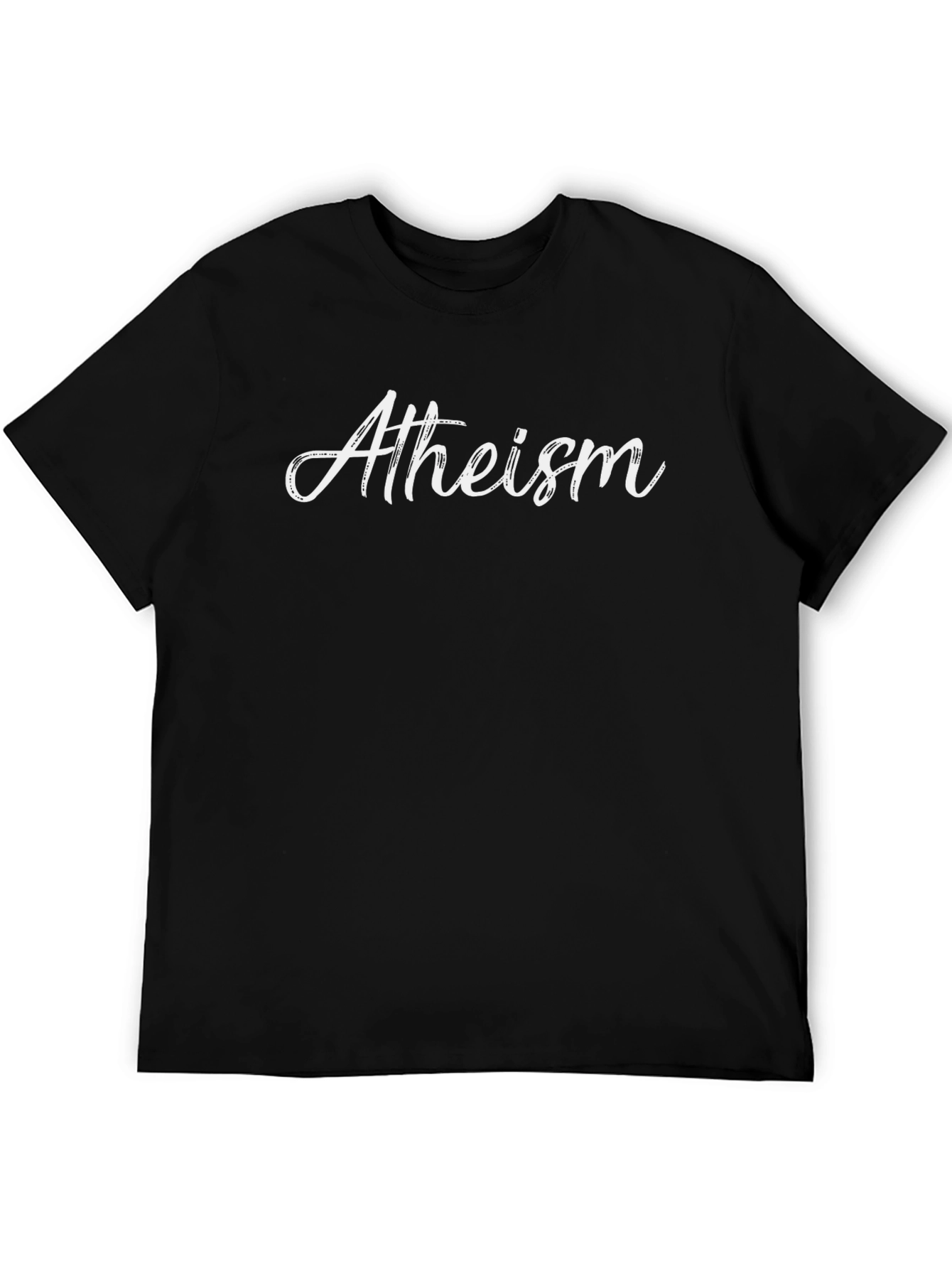 Atheism Black T-Shirt for Men - Statement Tee