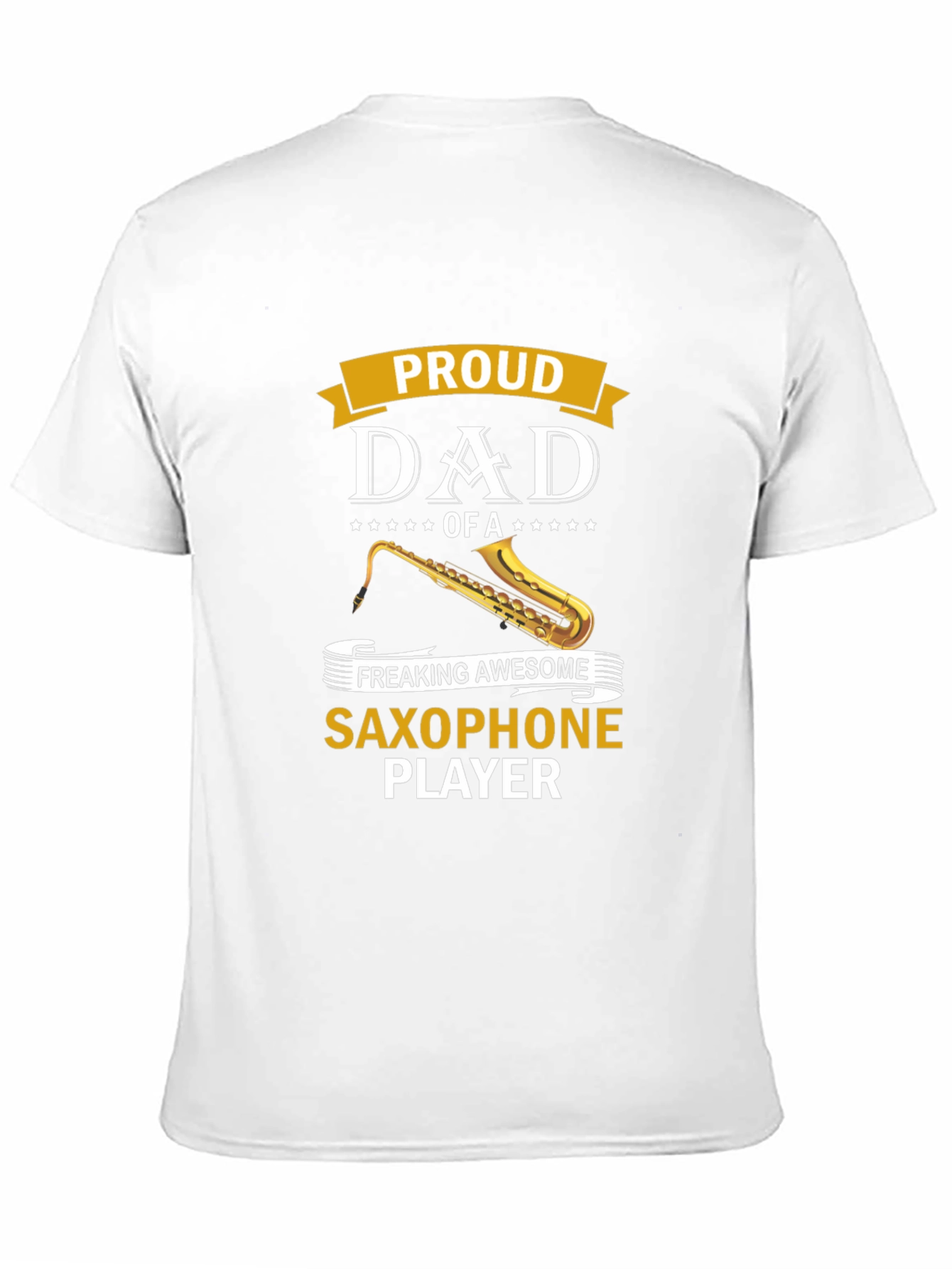 Proud Dad Saxophone Player Graphic Tee
