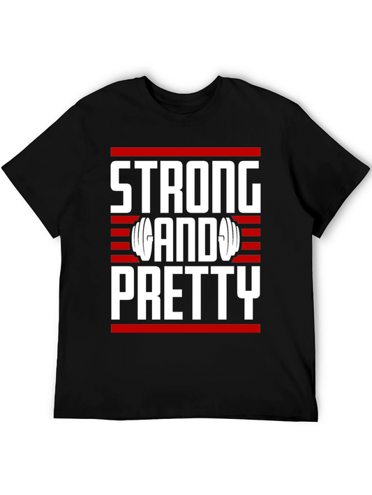 Strong & Pretty T-Shirt - Gym Motivation