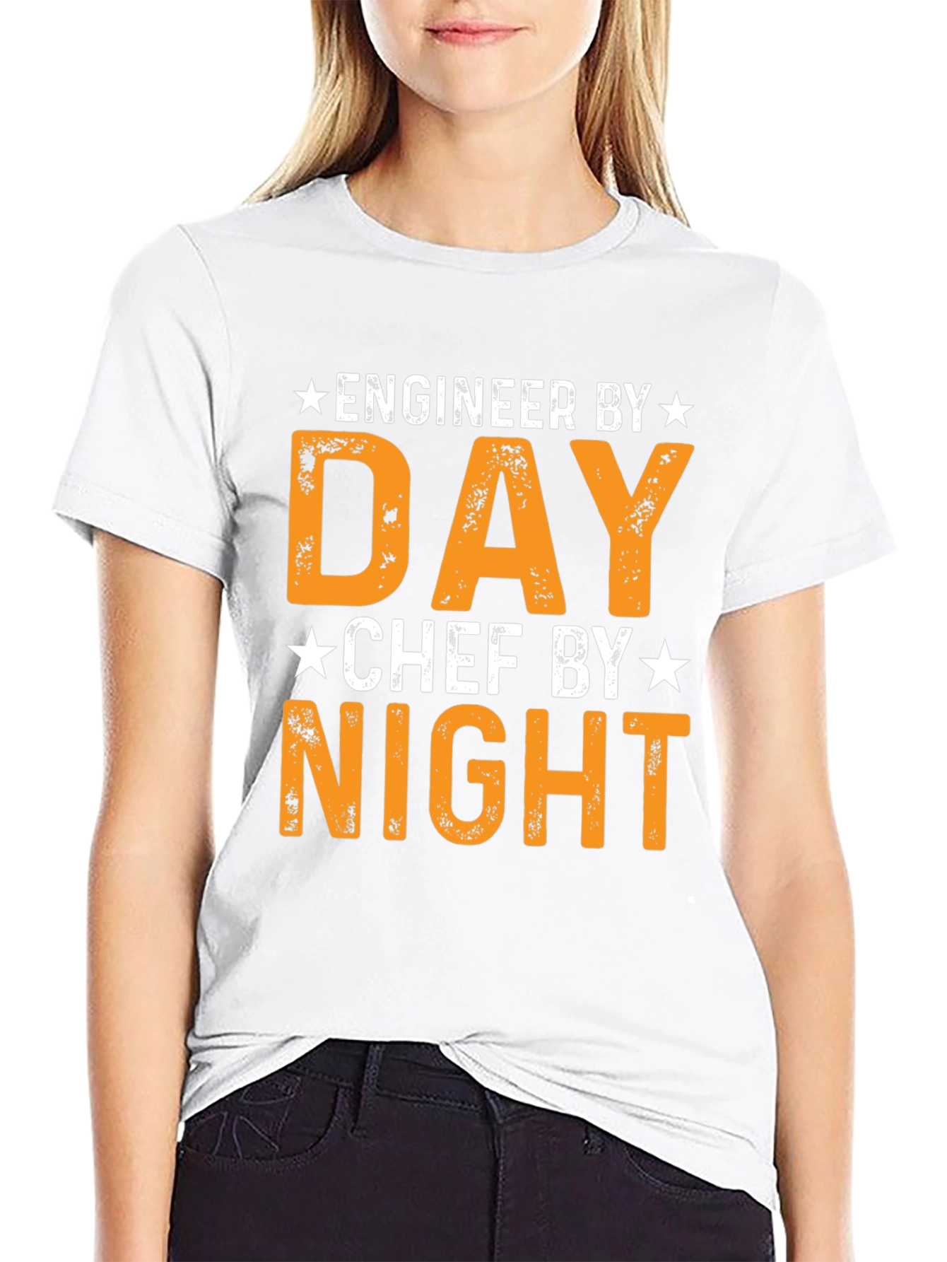Engineer by Day Chef by Night Black T-Shirt