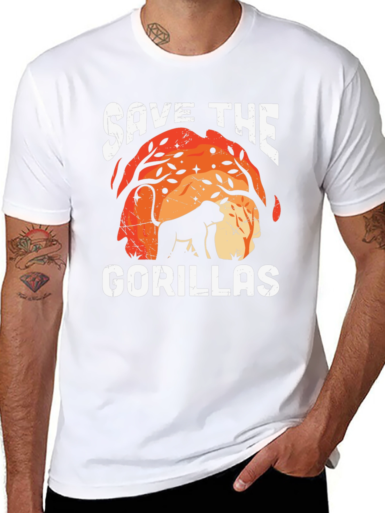 Save The Gorillas Graphic Tee