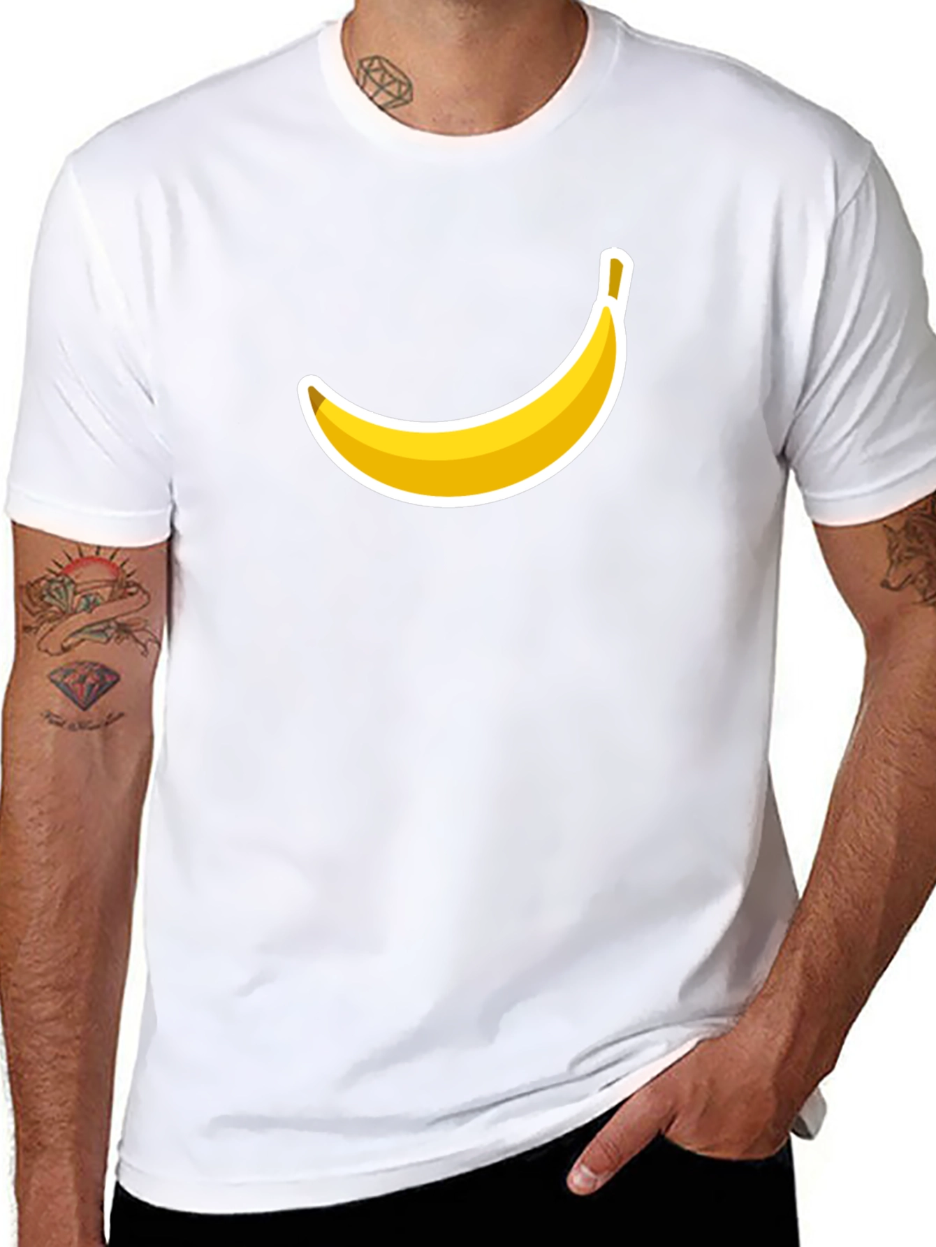 Banana Graphic Black T-Shirt - Fun Casual Wear