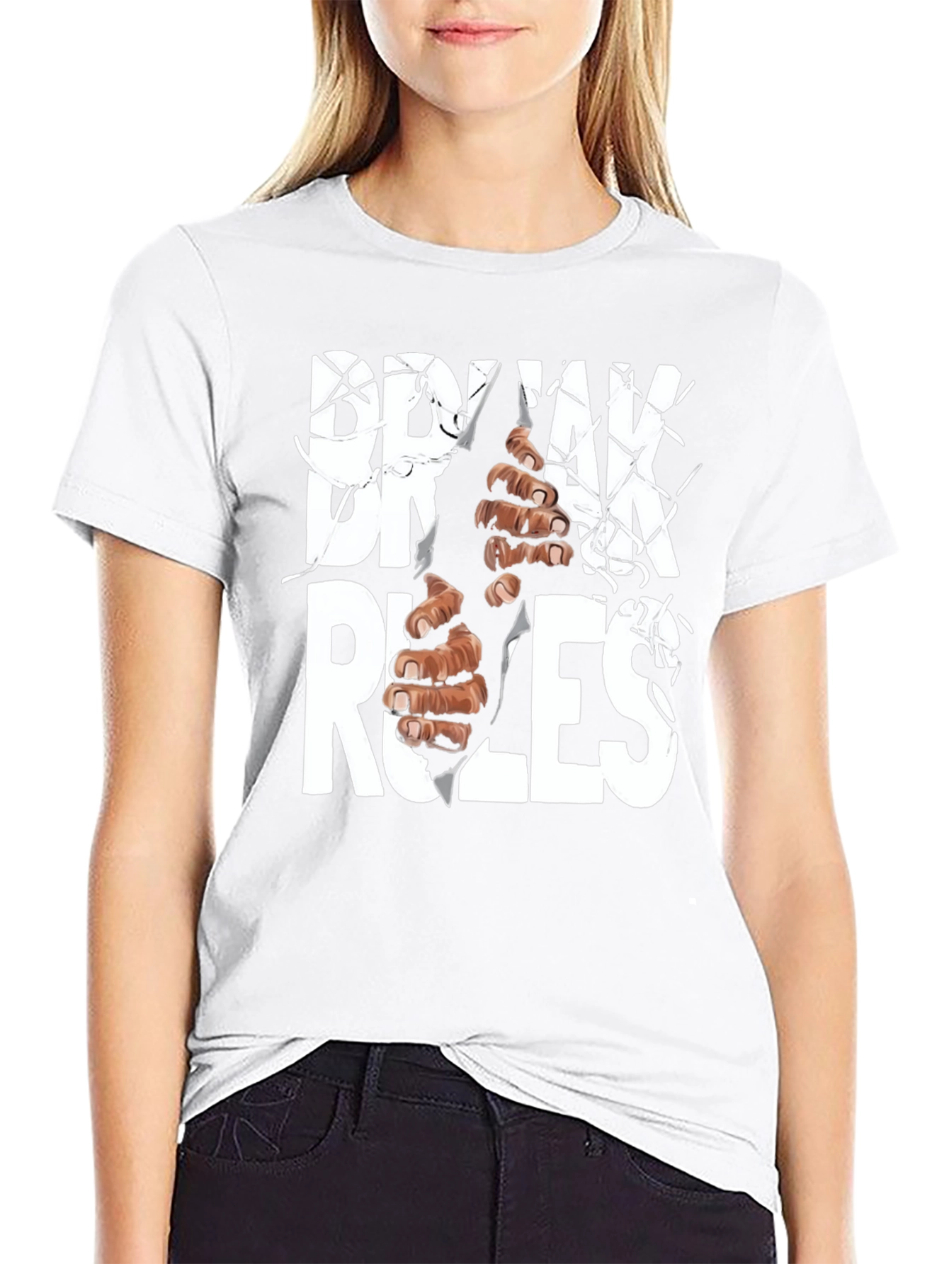 Break Rules Graphic T-Shirt - Mens Black Tee