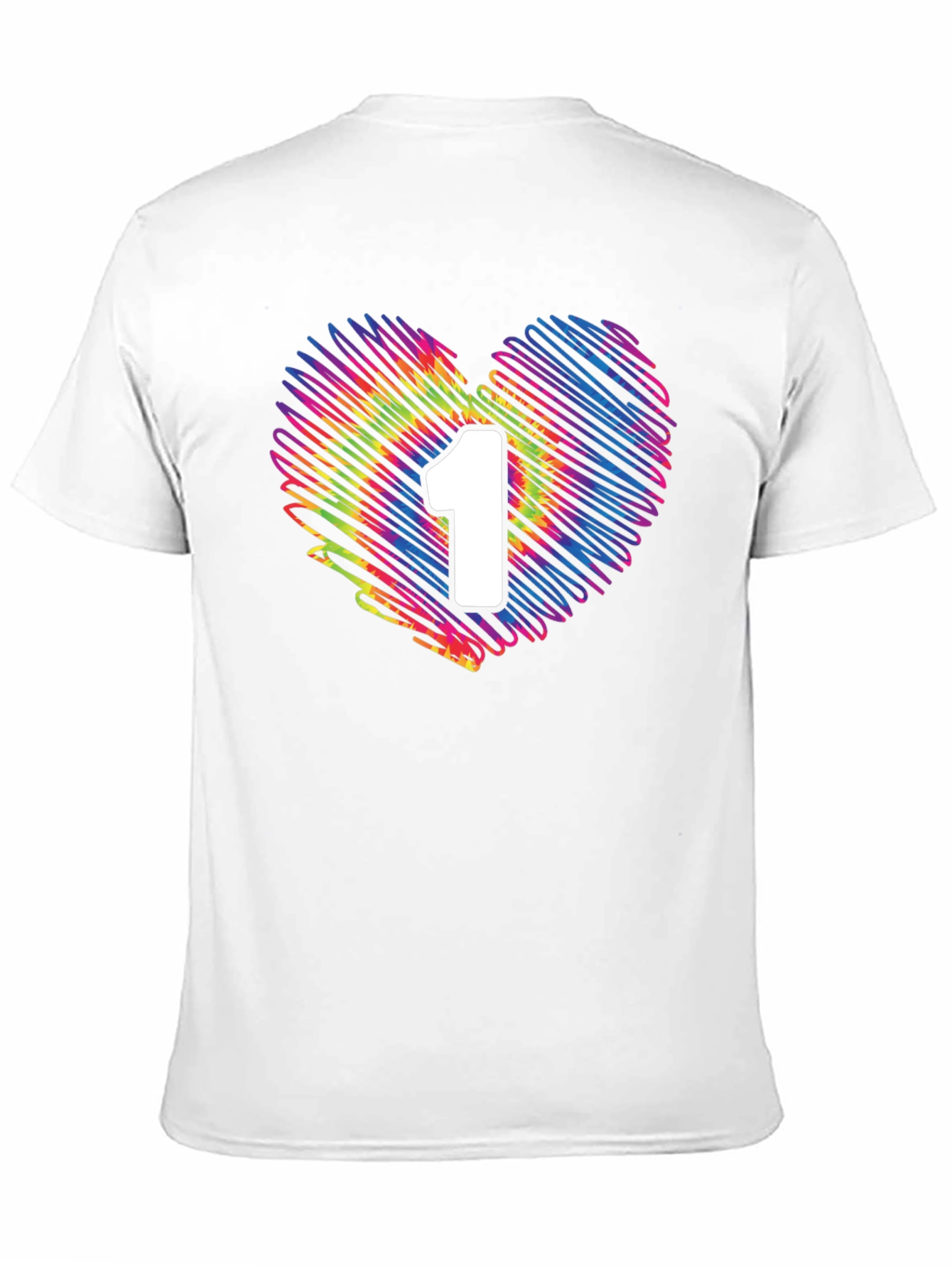 Heart Number 1 Tie-Dye T-Shirt
