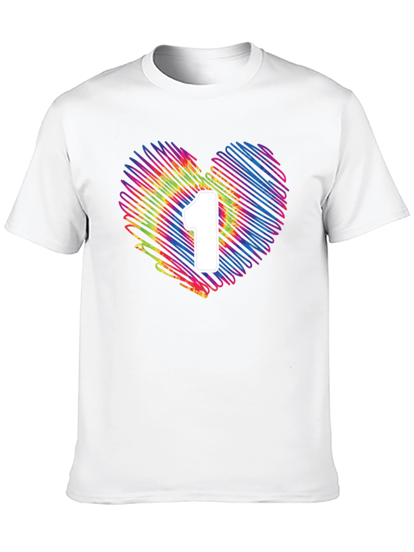 Heart Number 1 Tie-Dye T-Shirt