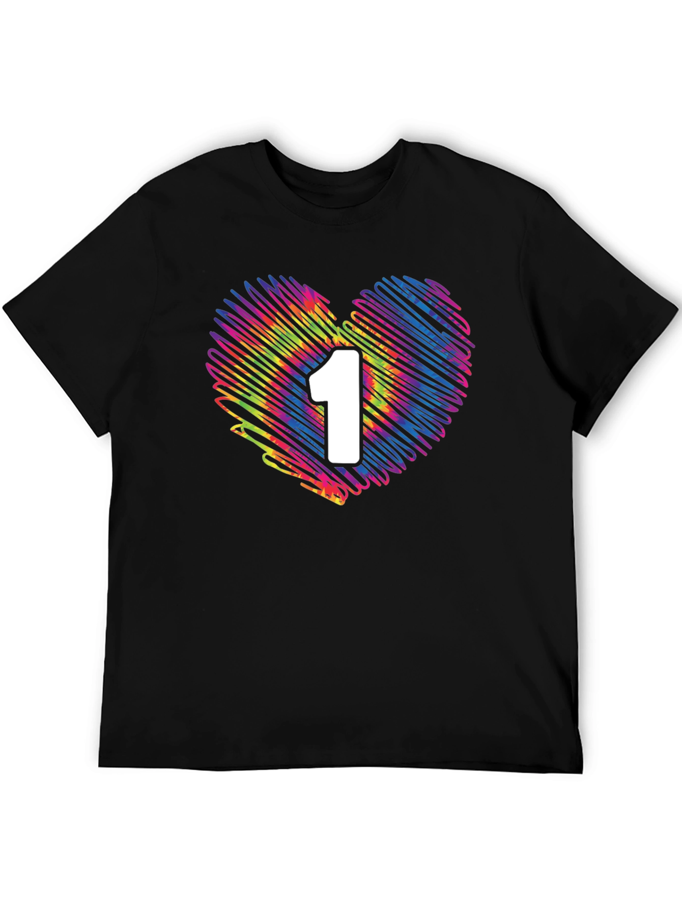 Heart Number 1 Tie-Dye T-Shirt