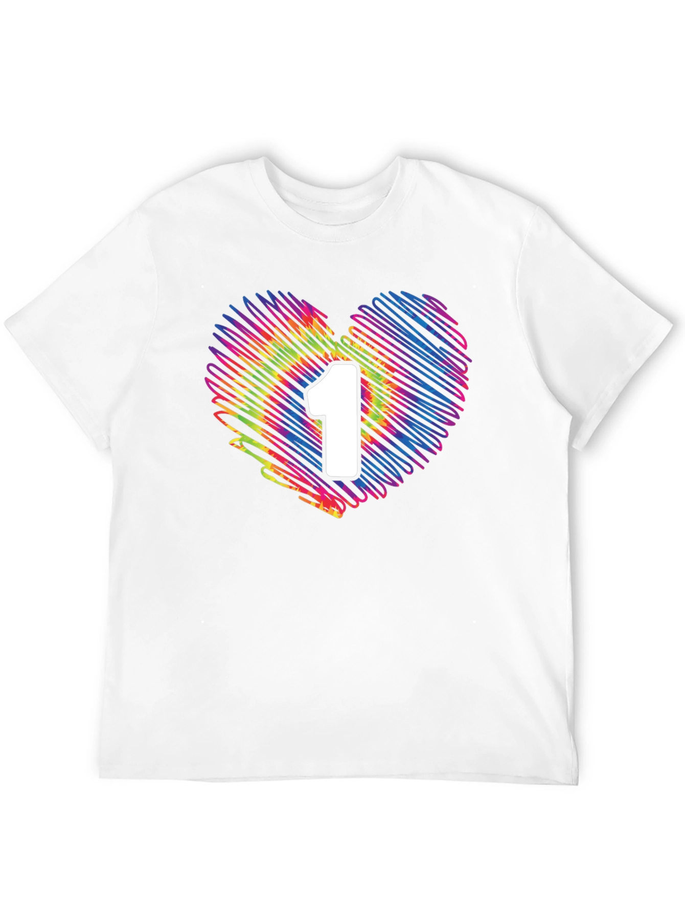 Heart Number 1 Tie-Dye T-Shirt