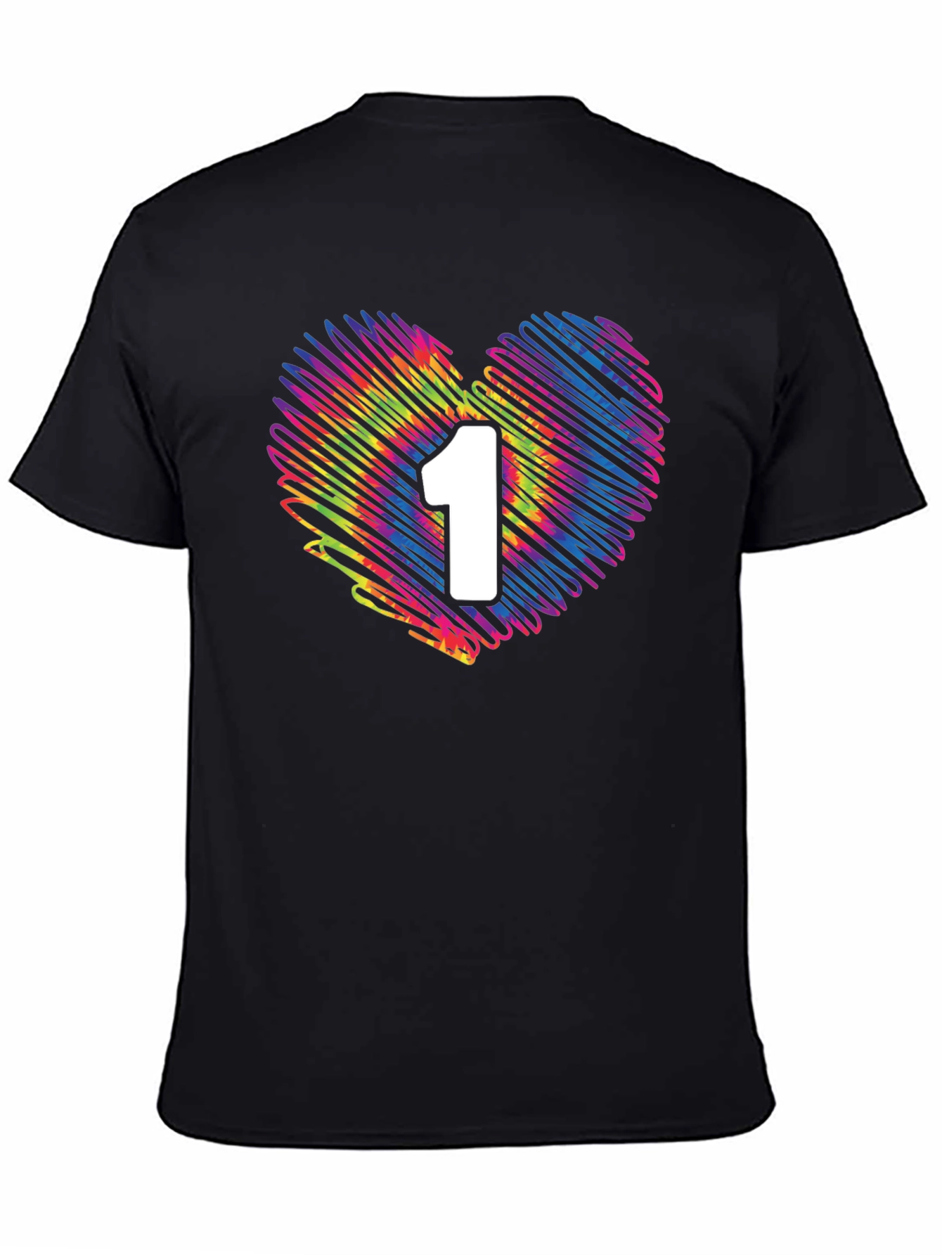 Heart Number 1 Tie-Dye T-Shirt