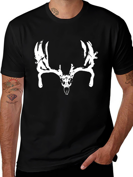 Skull Antlers Graphic Tee - Hunting & Outdoor Apparel