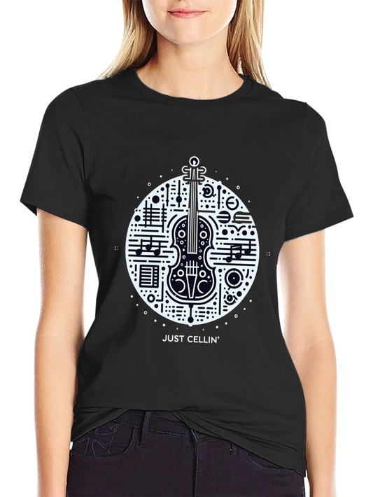 Musical Cello Graphic Tee - Just Cellin