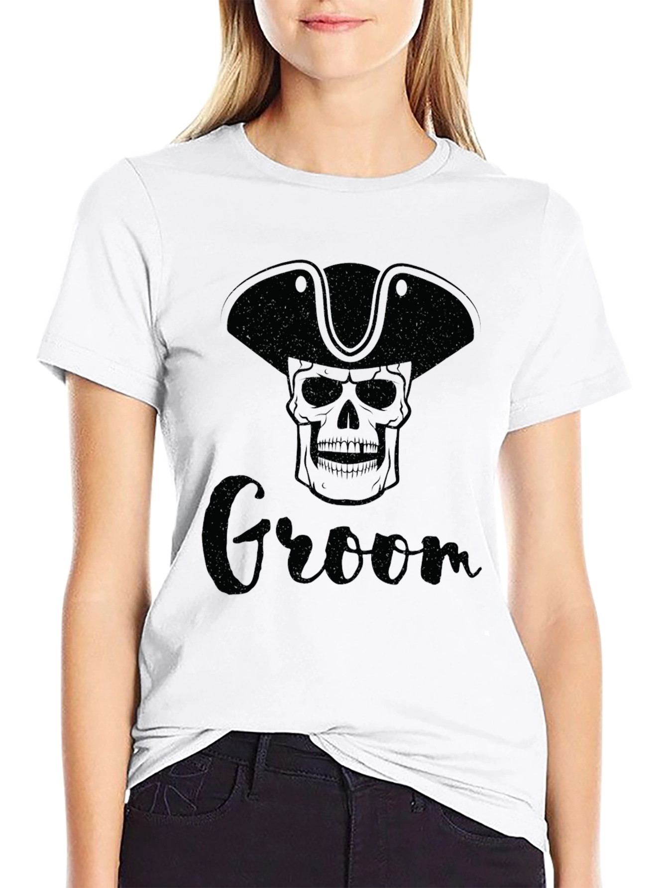 Groom Pirate Skull T-Shirt