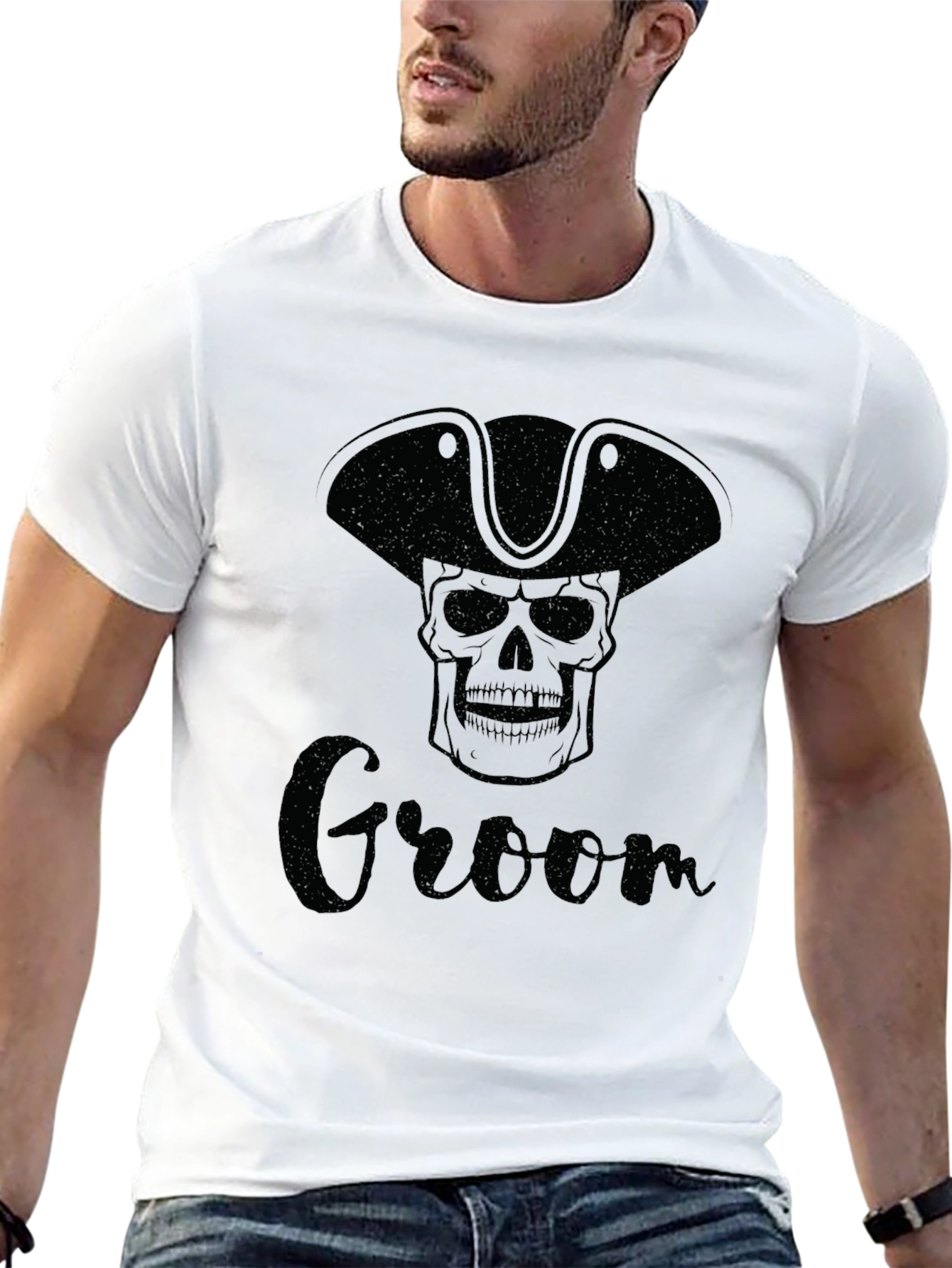 Groom Pirate Skull T-Shirt