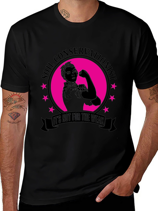 Soil Conservationist Strong Woman T-Shirt