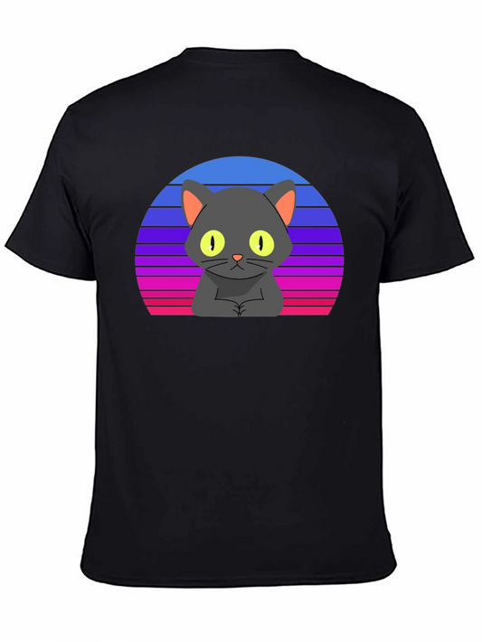 Retro Cat T-Shirt - Graphic Tee